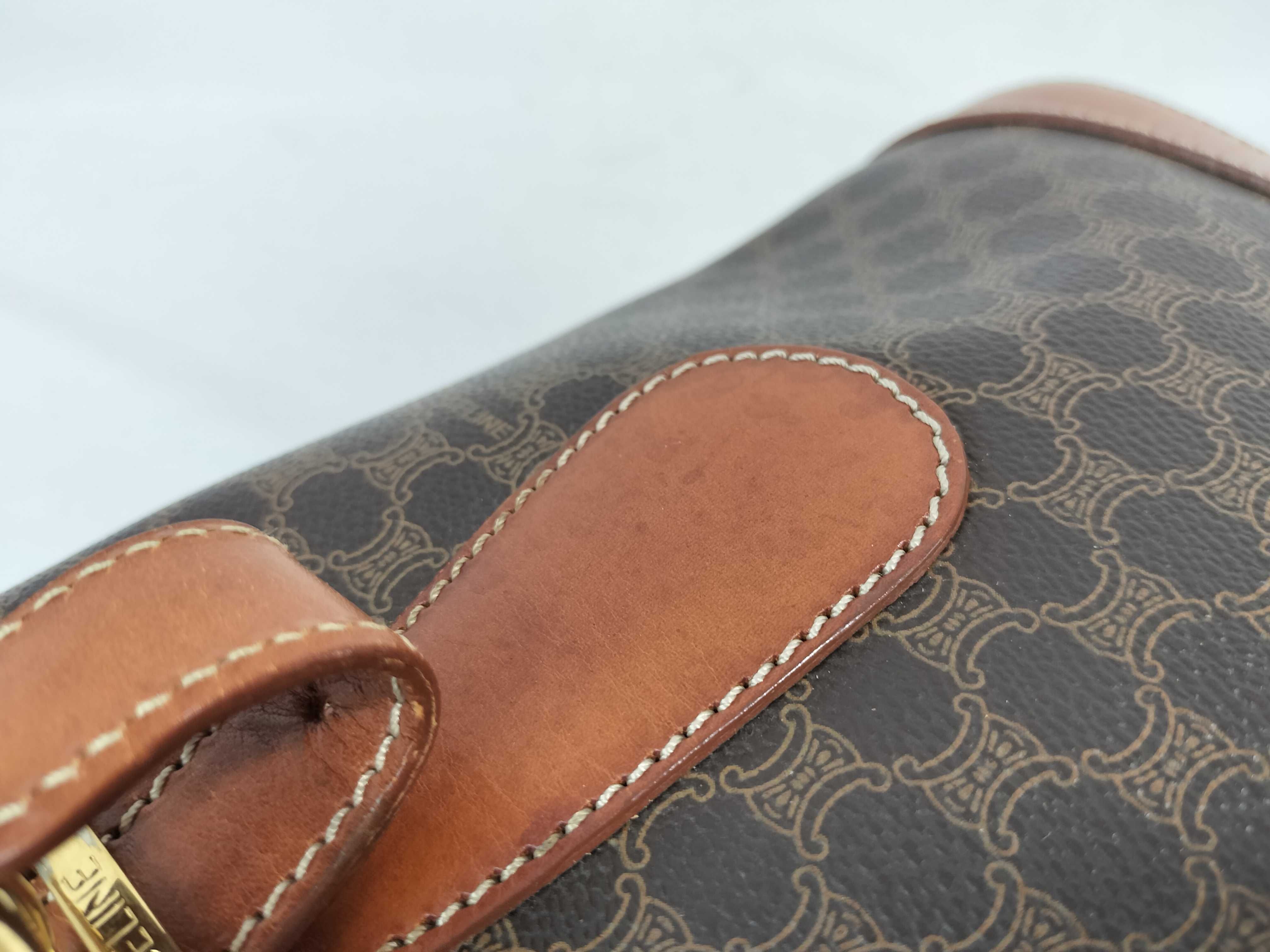 Macadam Pattern Bucket Tote Shoulder Bag — view 13