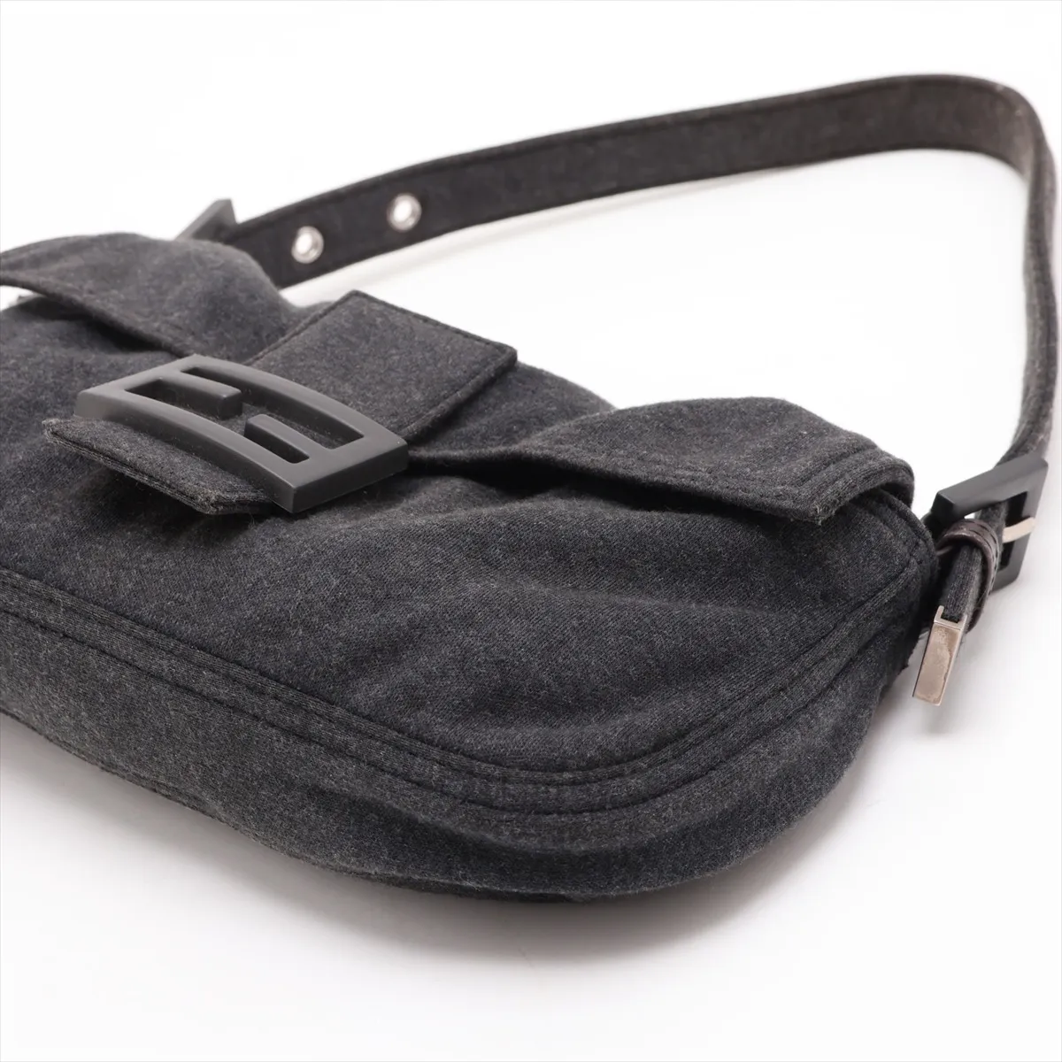 Mamma Bucket 26424 Cotton Shoulder Bag, Gray — view 3