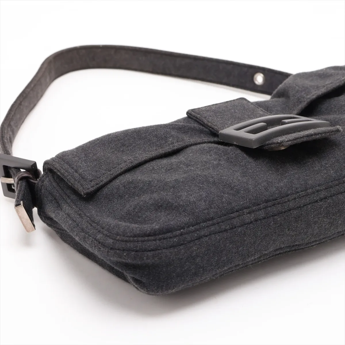 Mamma Bucket 26424 Cotton Shoulder Bag, Gray — view 4