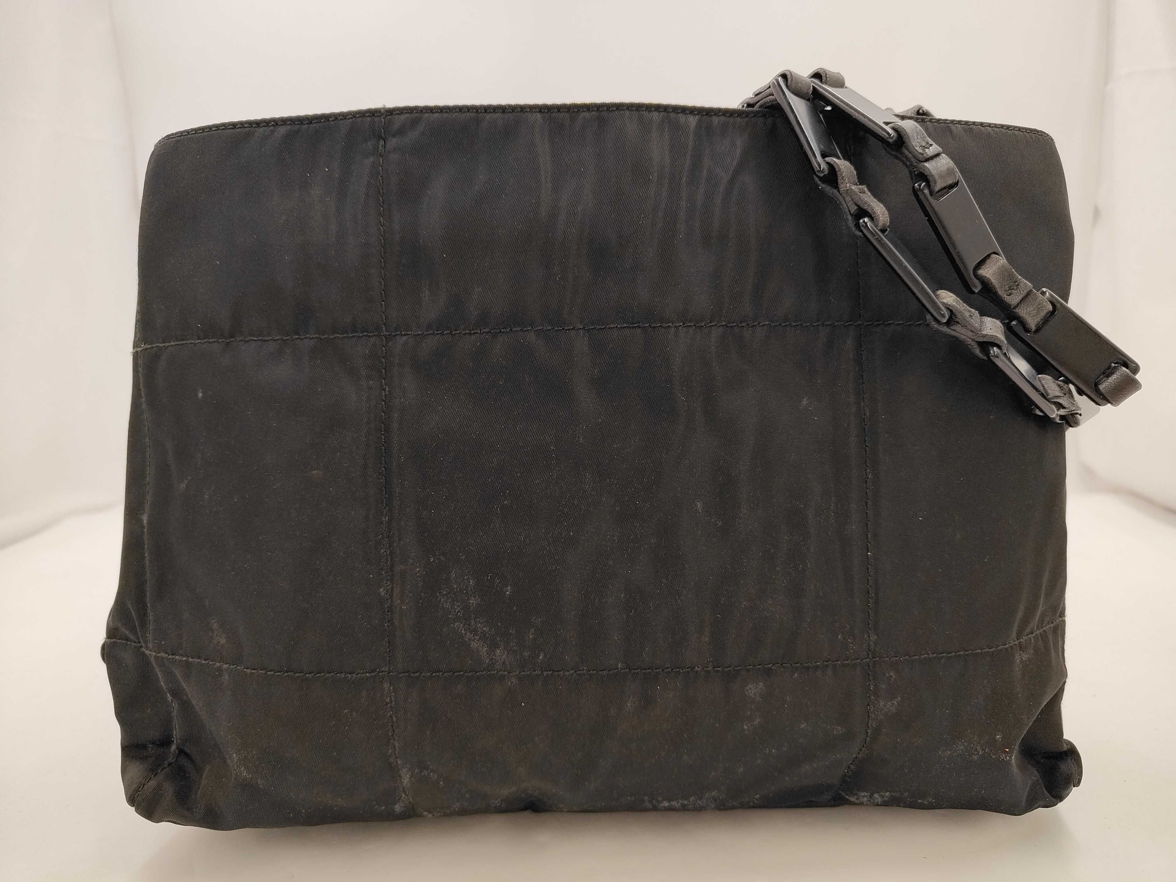 Nylon Prada Triangle Logo Nylon Tote Bag
