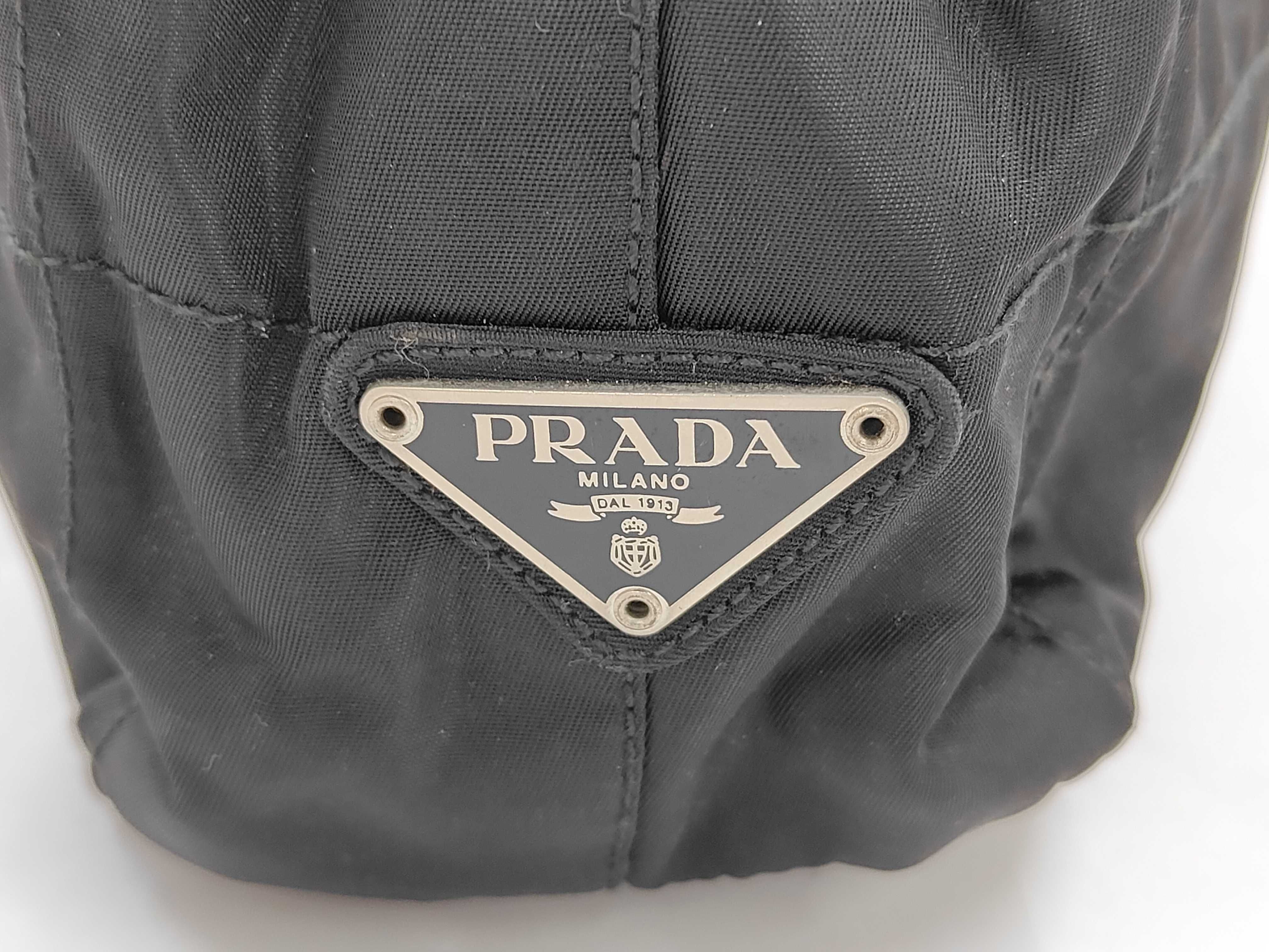 Nylon Prada Triangle Logo Nylon Tote Bag — view 5