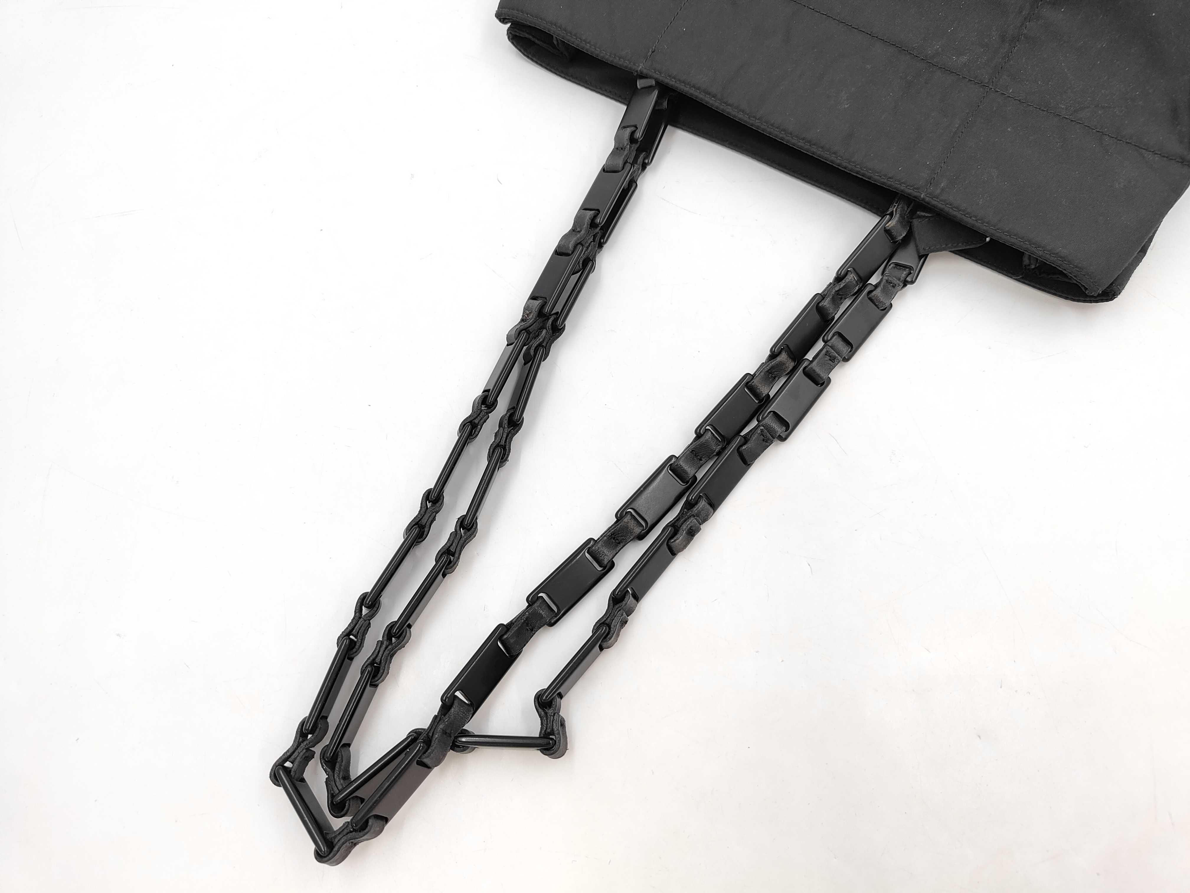 Nylon Prada Triangle Logo Nylon Tote Bag — view 6