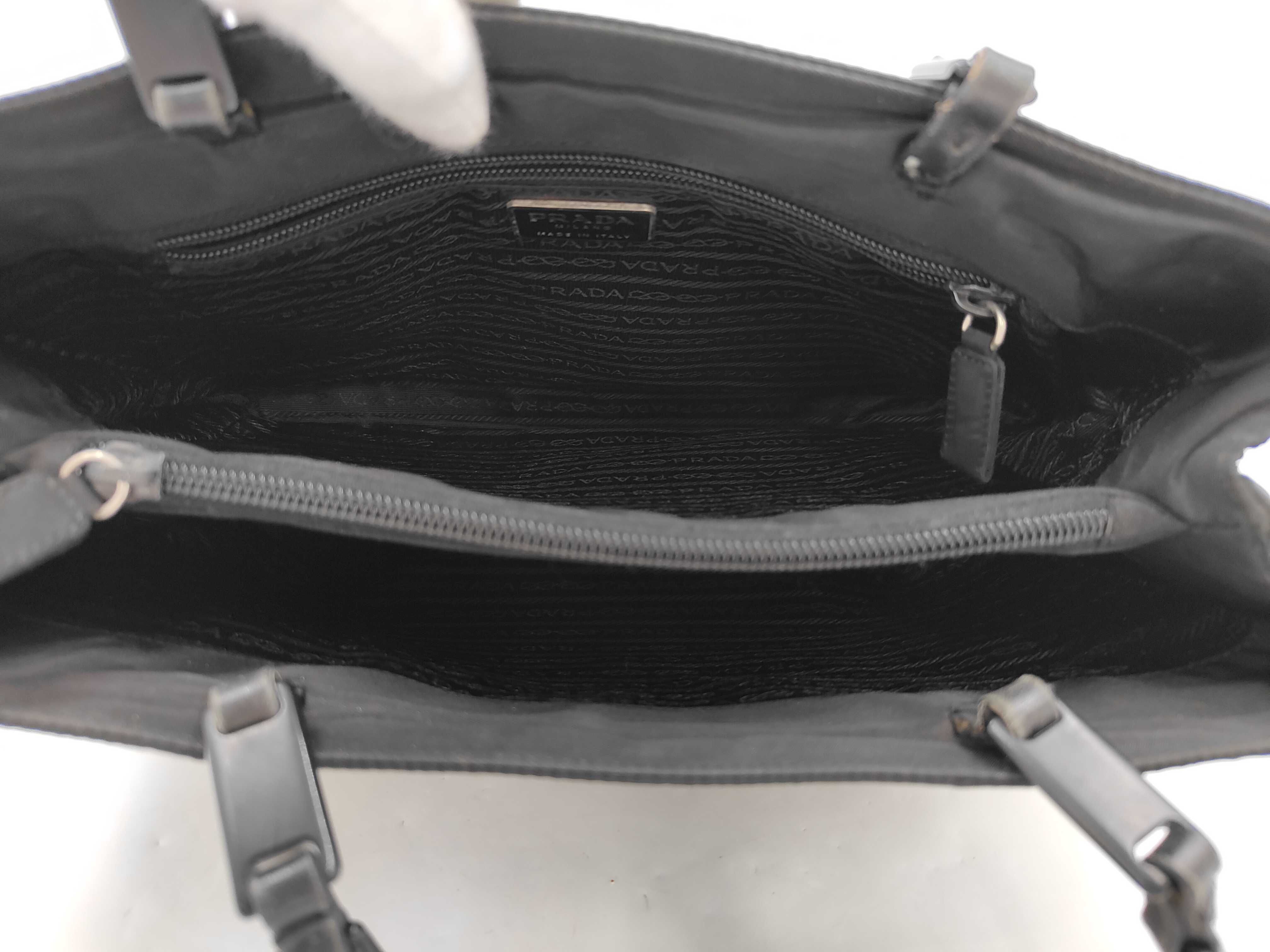 Nylon Prada Triangle Logo Nylon Tote Bag — view 9