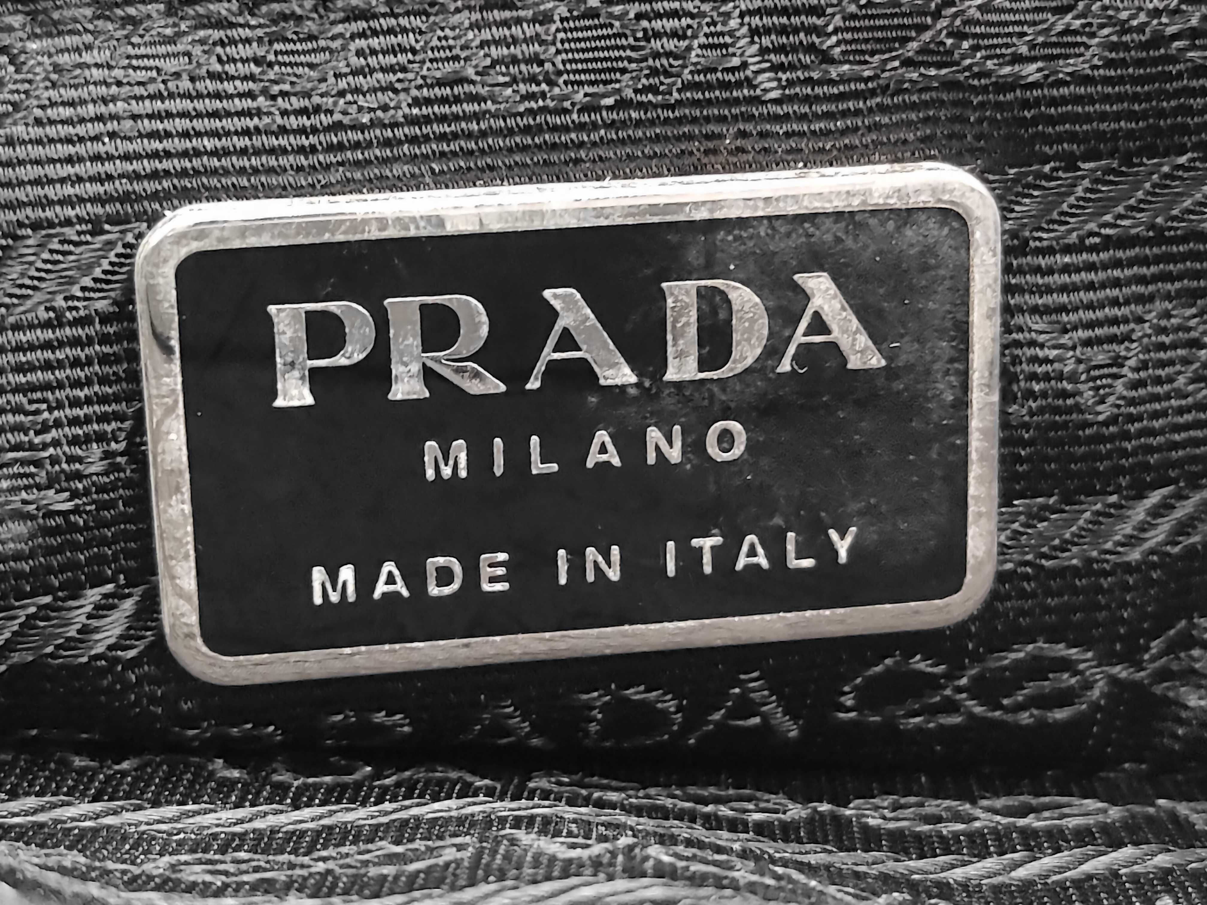 Nylon Prada Triangle Logo Nylon Tote Bag — view 10