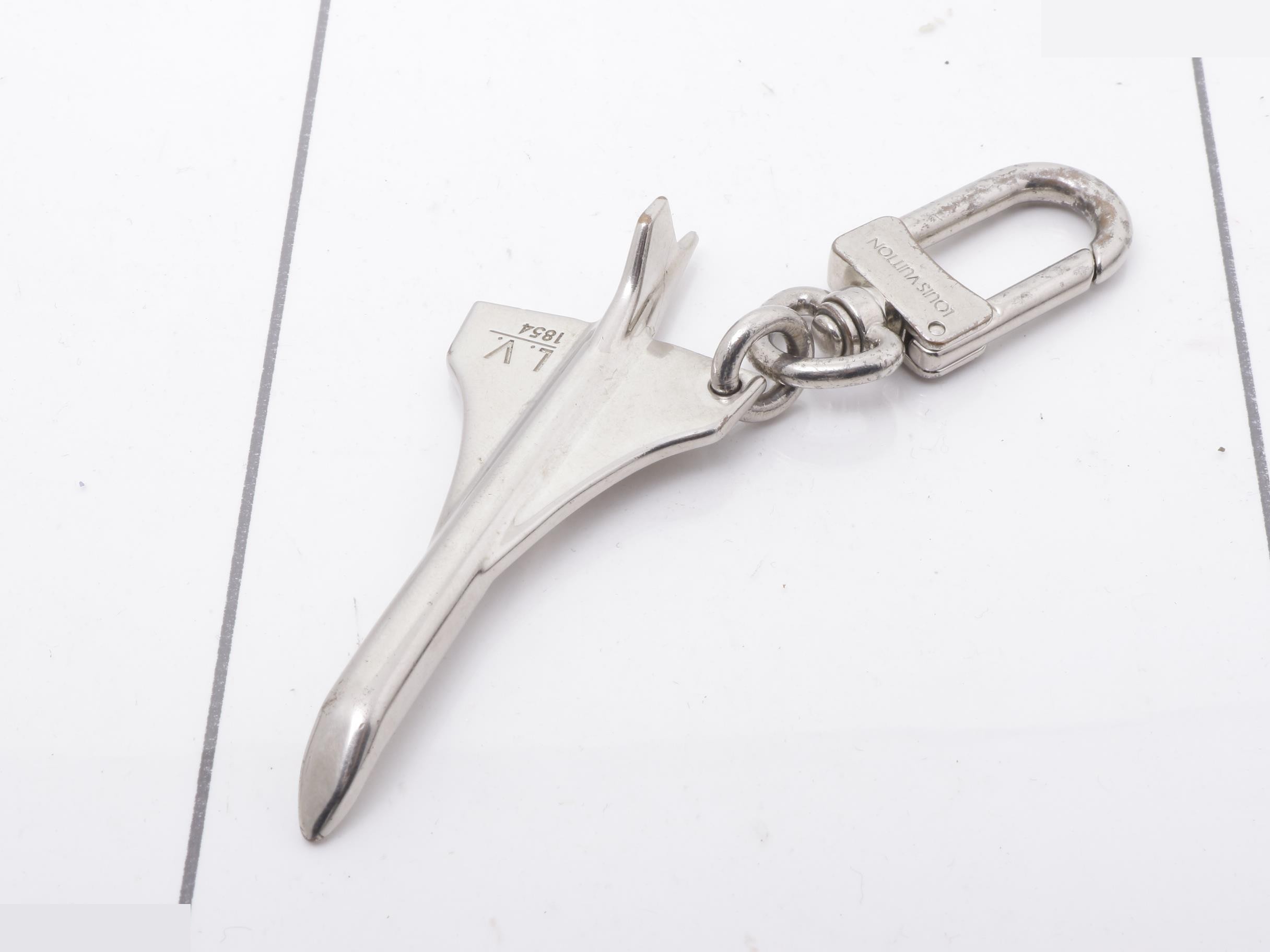 LV Keychain Charm Airplane Motif Key Chain