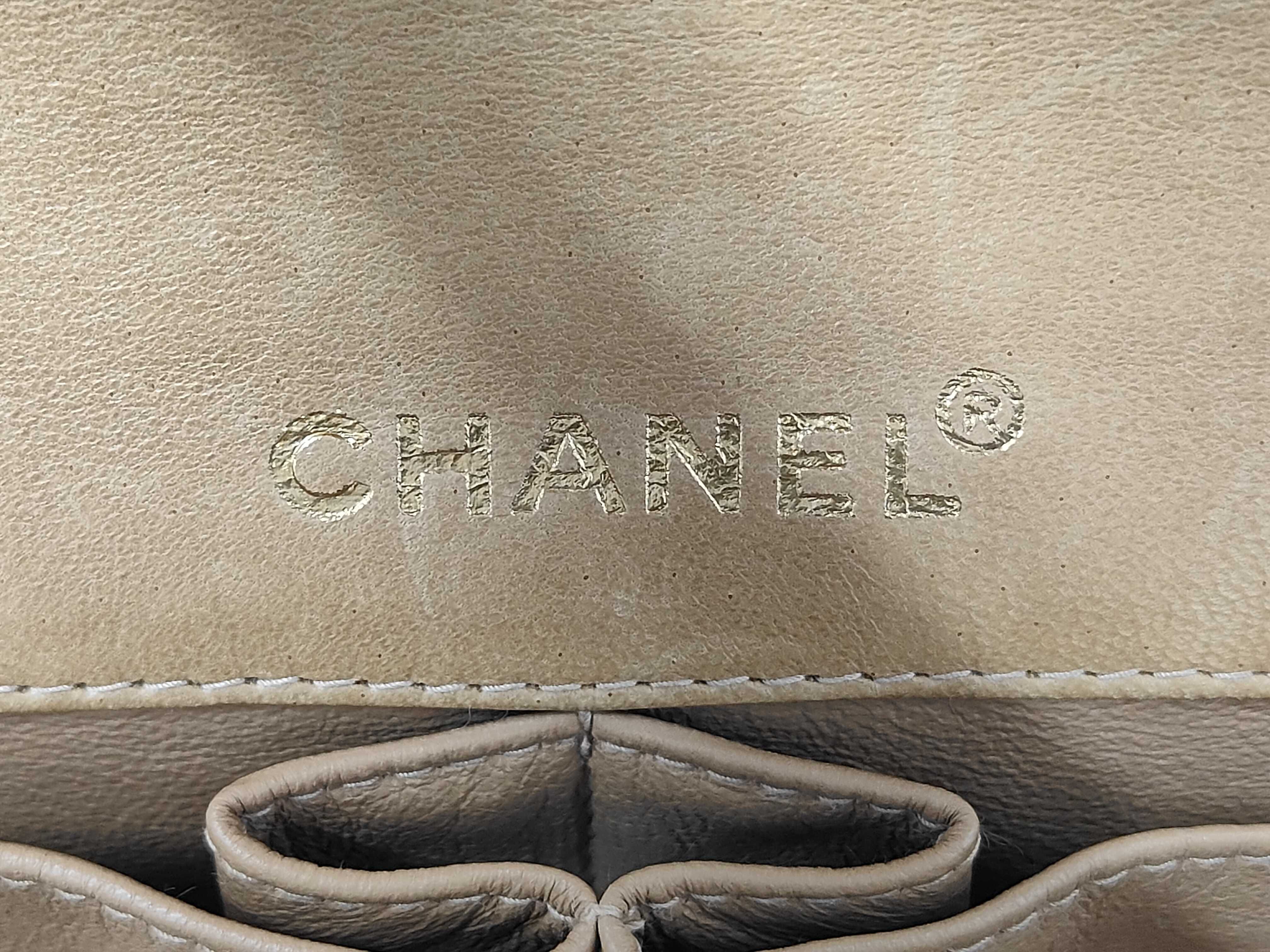 Chocolate Bar Lambskin Chain Shoulder Bag with Gold Hardware — view 10