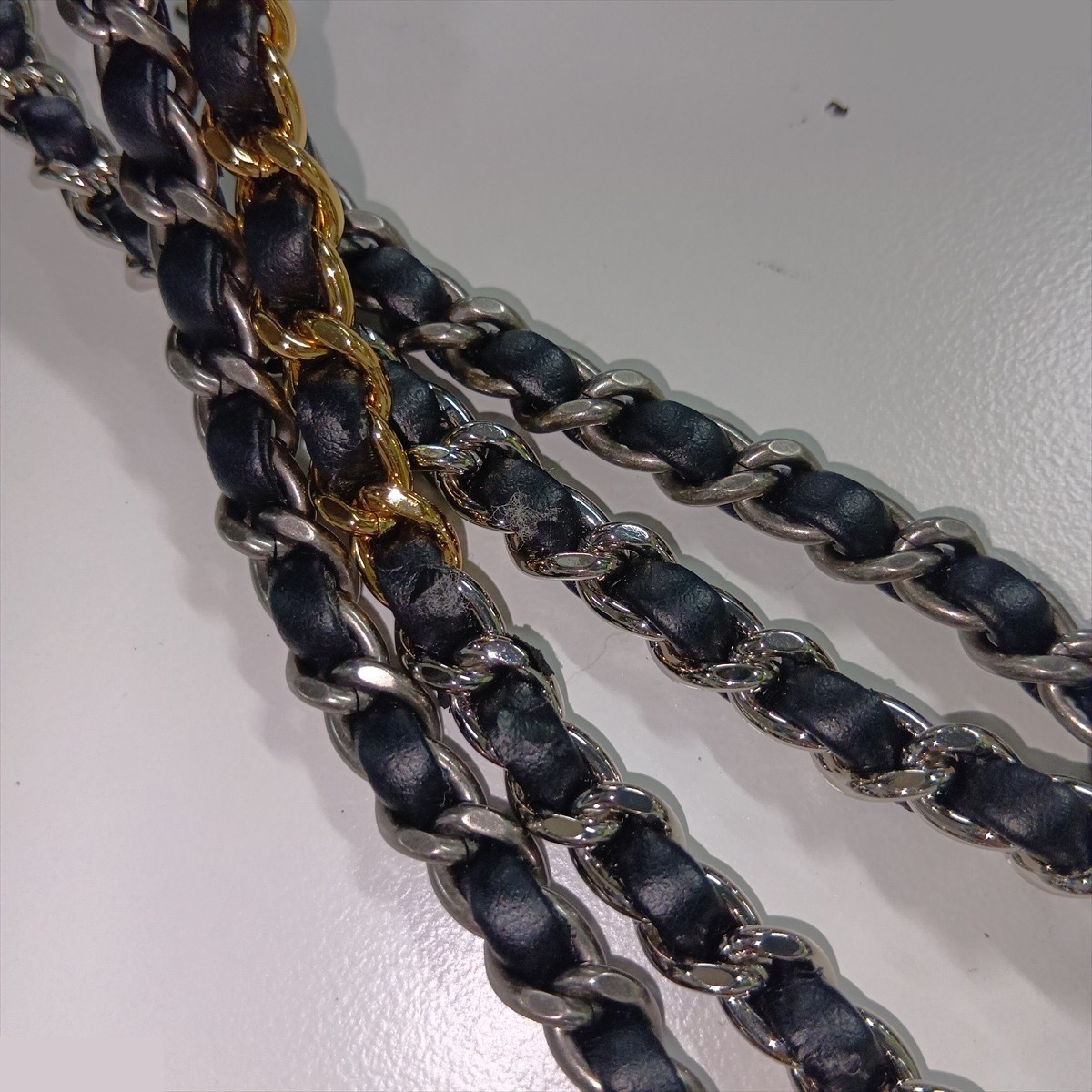 Gabrielle de Chanel Vintage Calfskin Chain Shoulder Bag — view 12