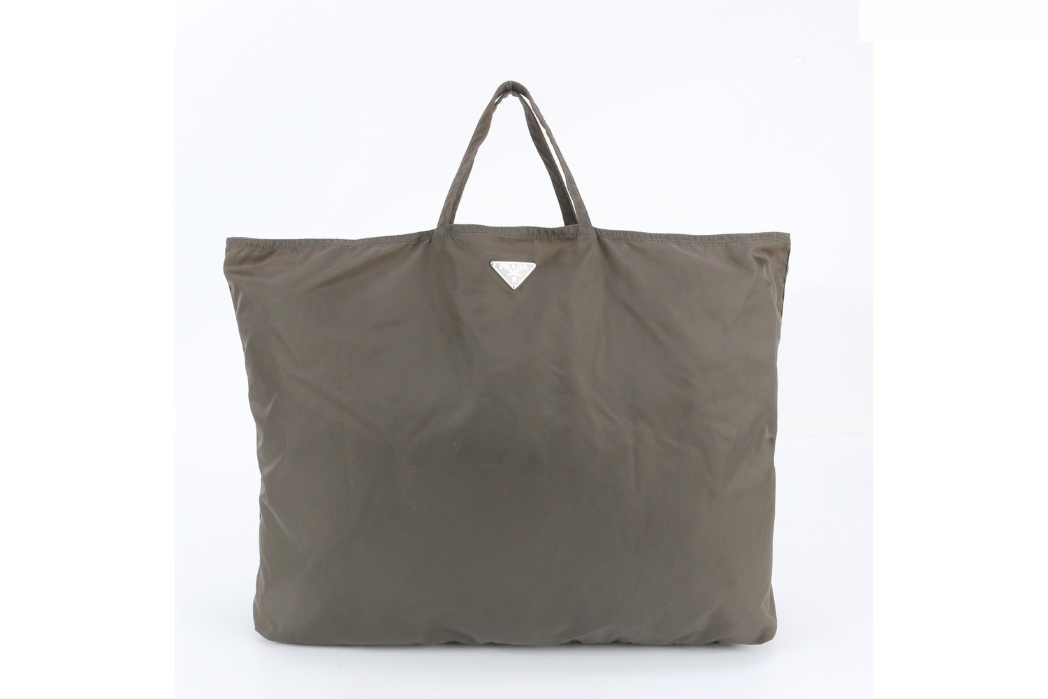 Tessuto Nylon Robot Patchwork Leather Tote Bag — view 3