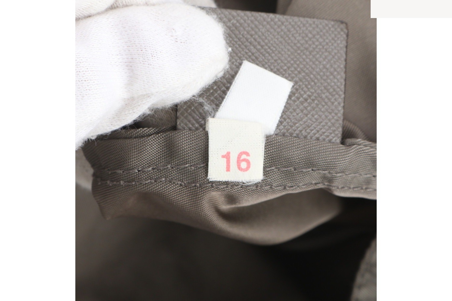 Tessuto Nylon Robot Patchwork Leather Tote Bag — view 9