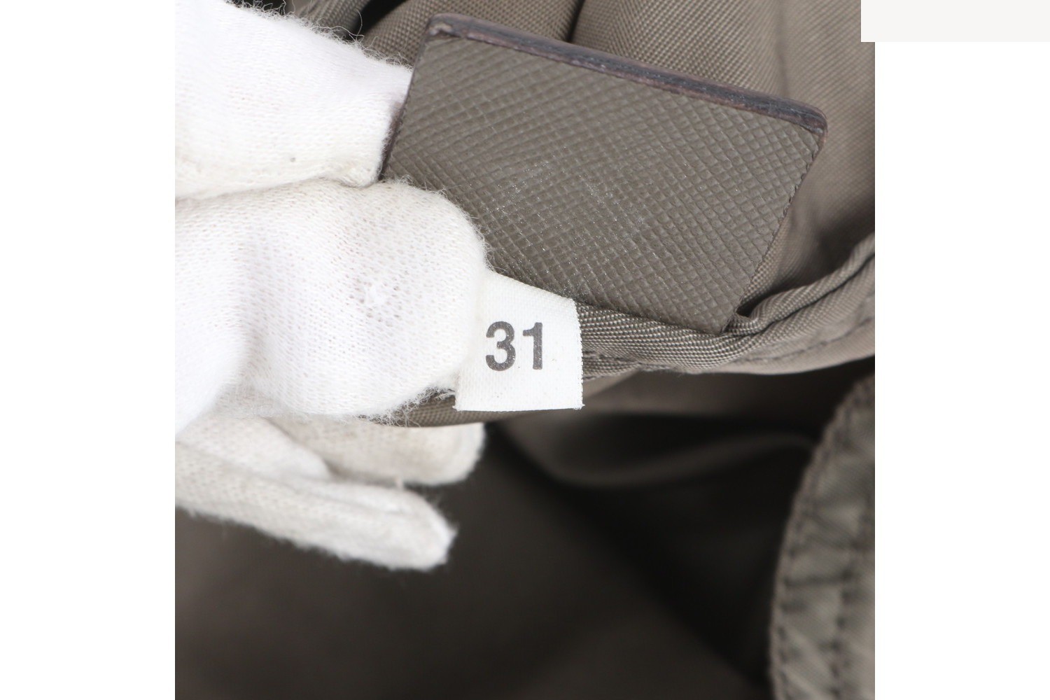 Tessuto Nylon Robot Patchwork Leather Tote Bag — view 10