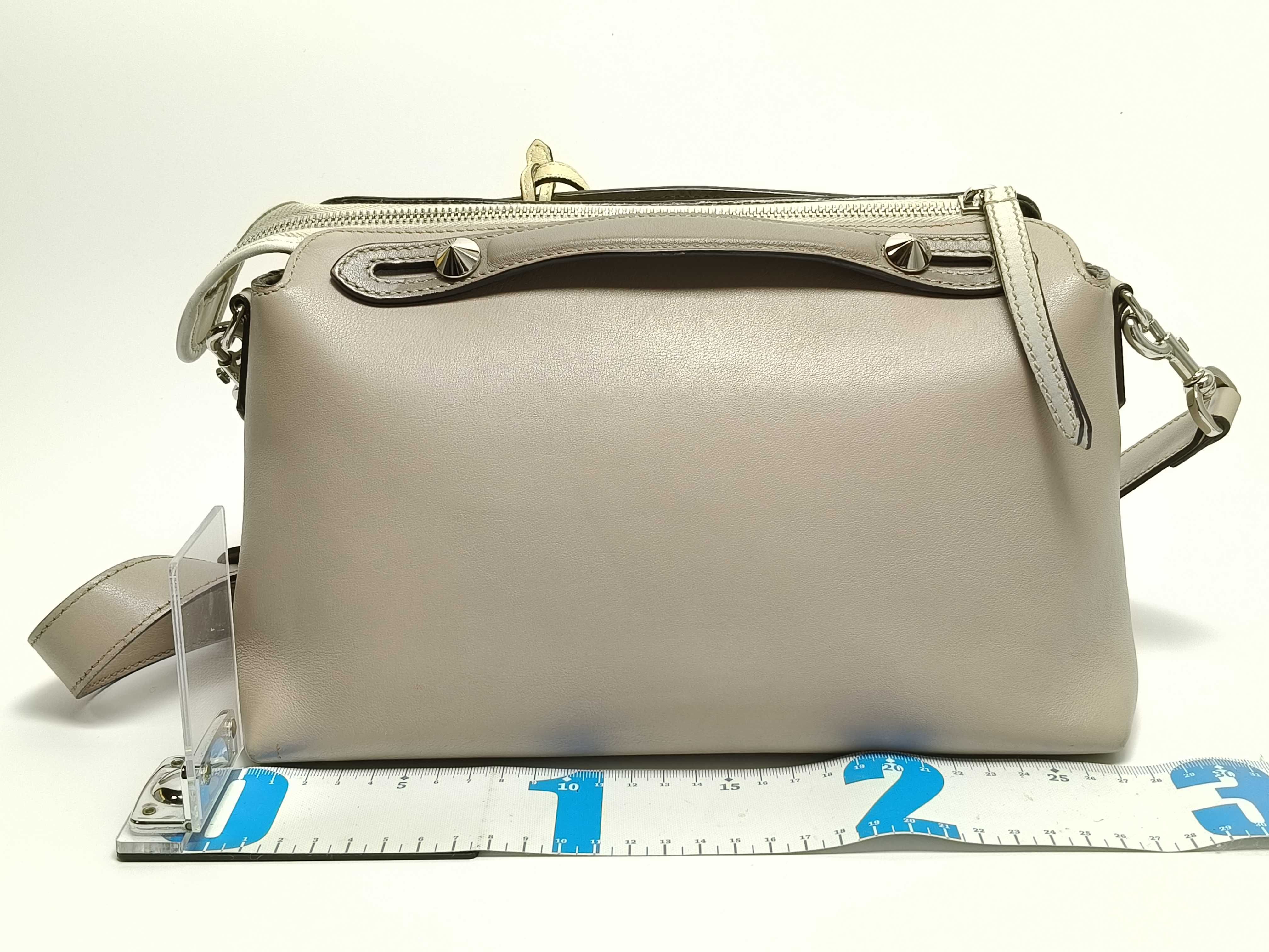 By The Way Medium Leather 2-Way Handbag, Beige, 8BL124 (Handbag) — view 2