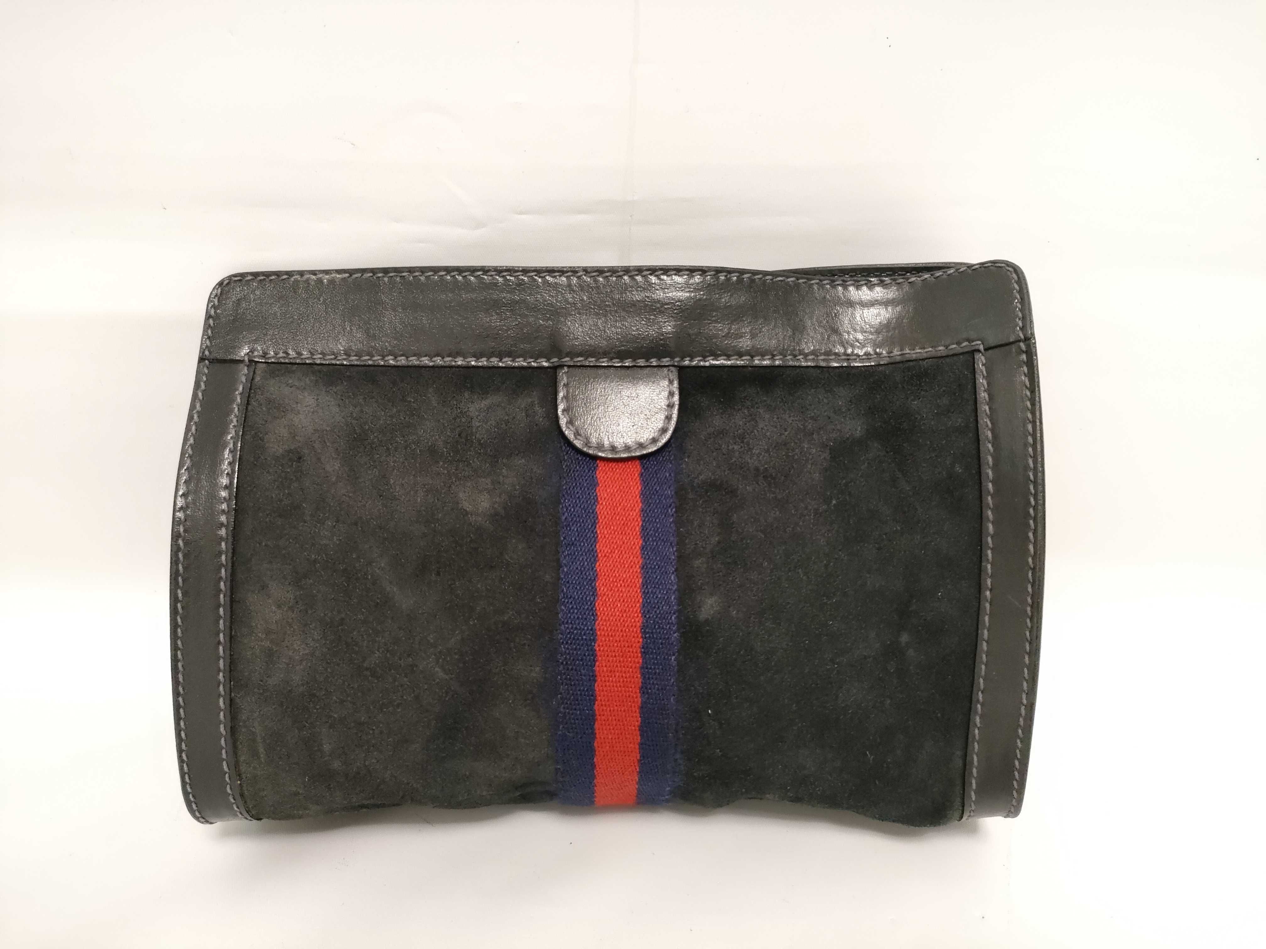 Clutch Bag, Sherry Line, Suede Clutch Bag