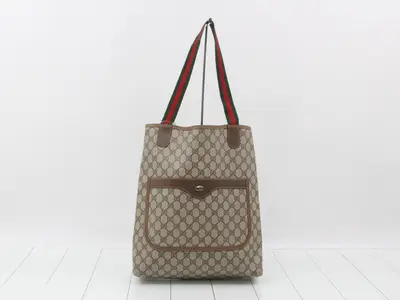 GG Plus Sherry Tote Bag, PVC, Brown