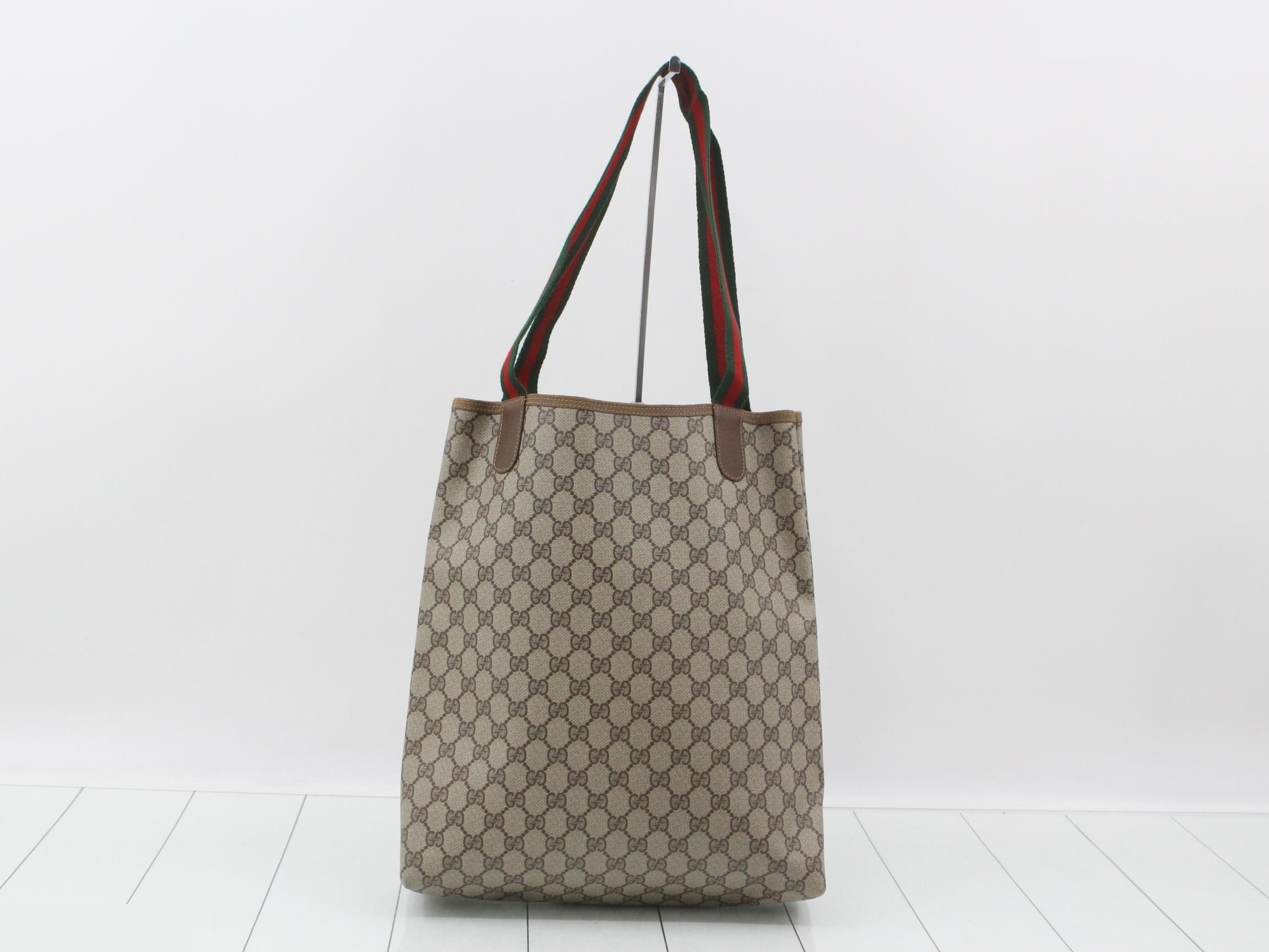 GG Plus Sherry Tote Bag, PVC, Brown — view 2