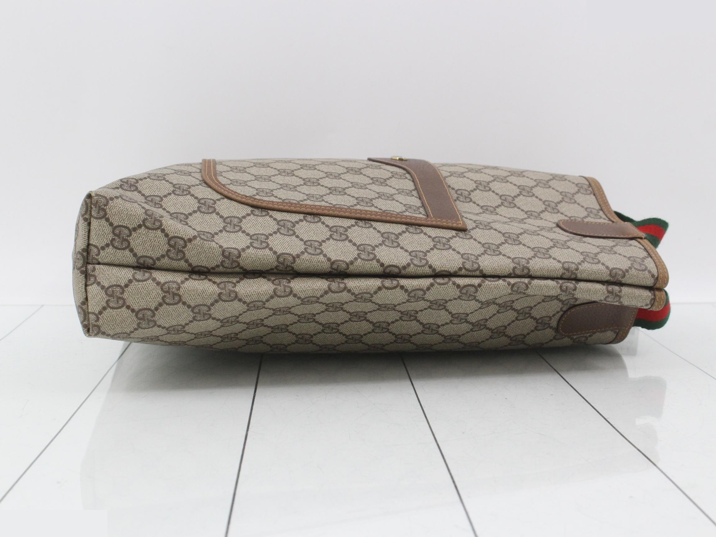 GG Plus Sherry Tote Bag, PVC, Brown — view 3