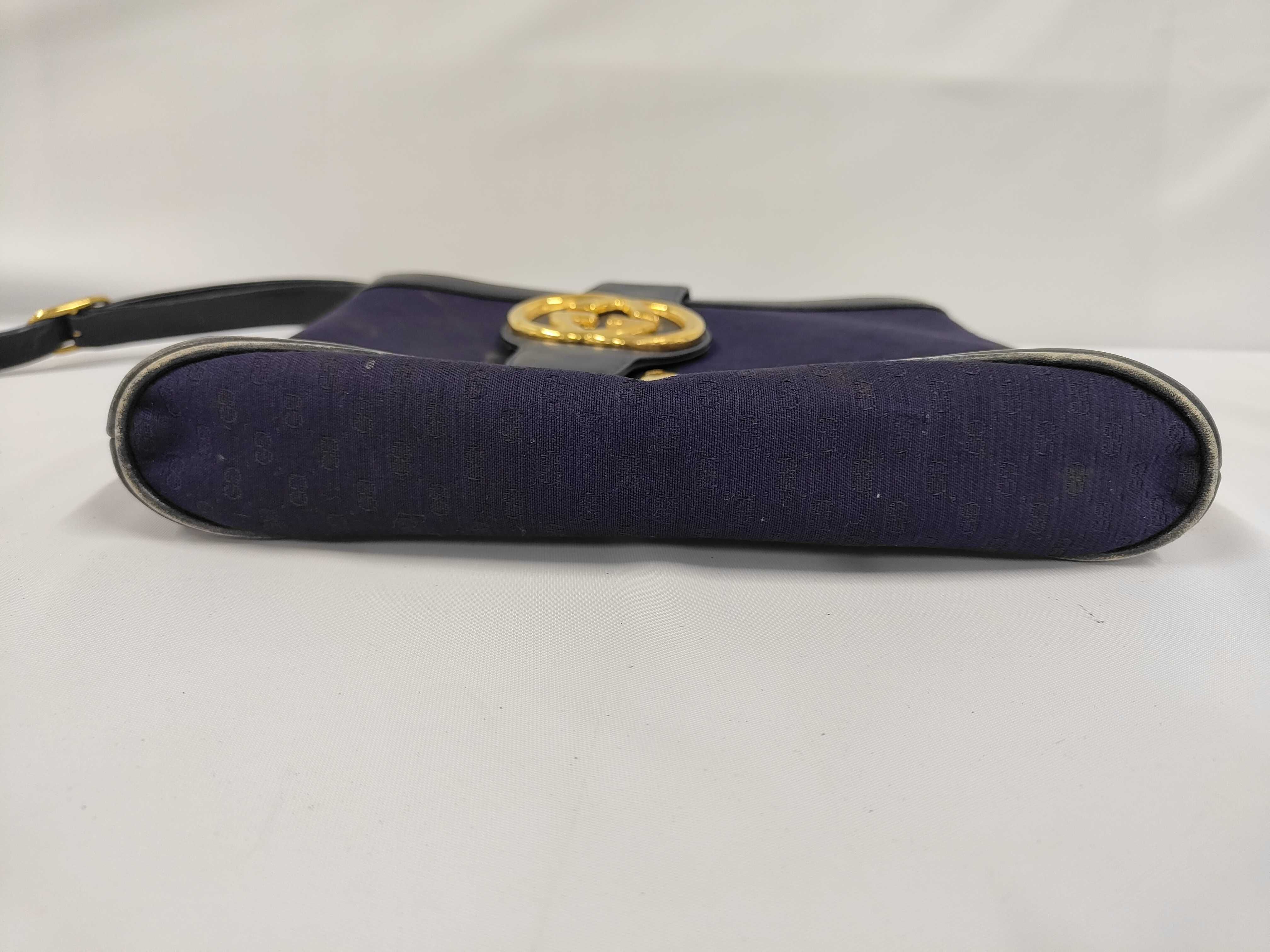 Shoulder Bag, Canvas, Navy — view 3