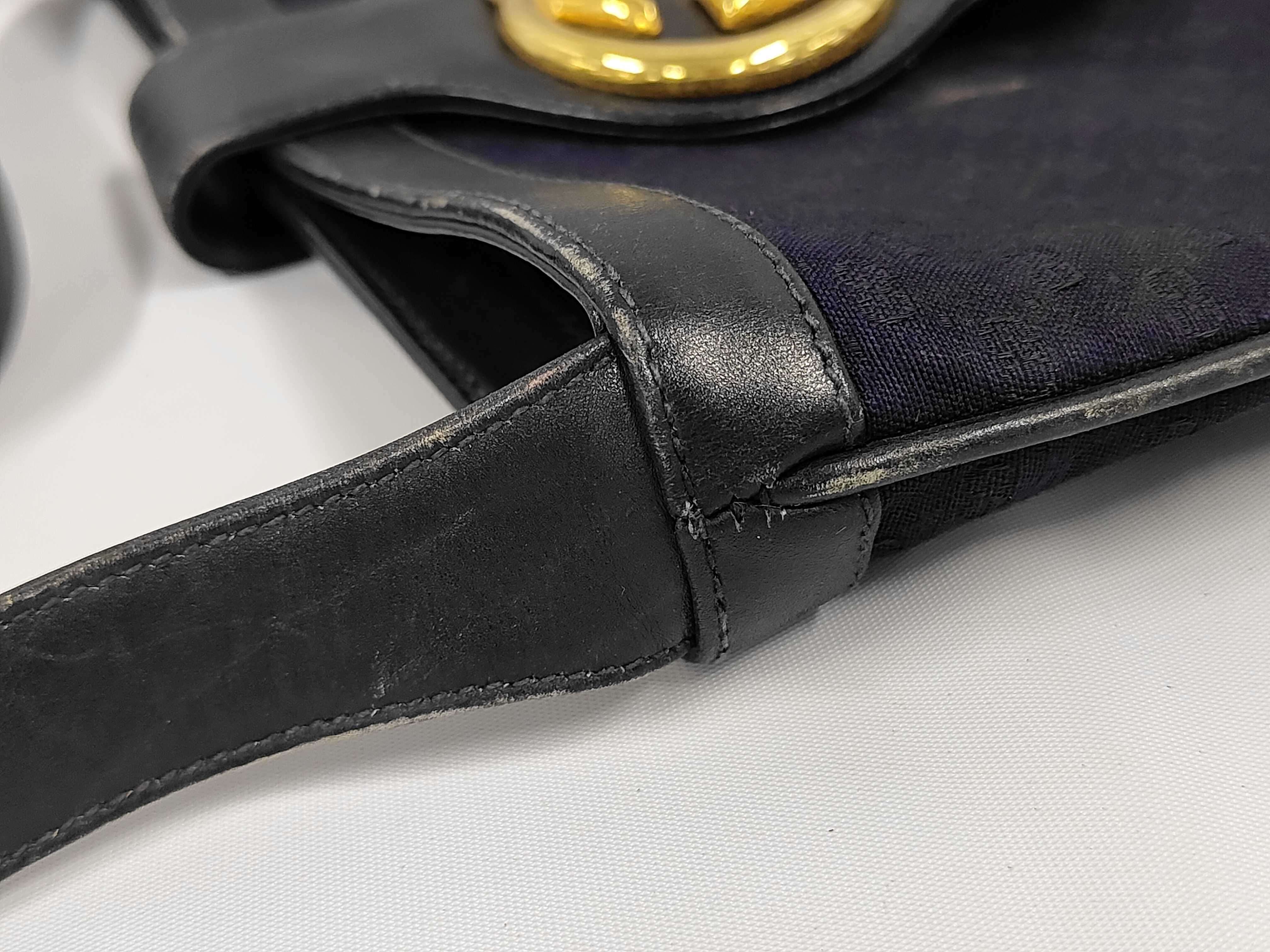 Shoulder Bag, Canvas, Navy — view 6