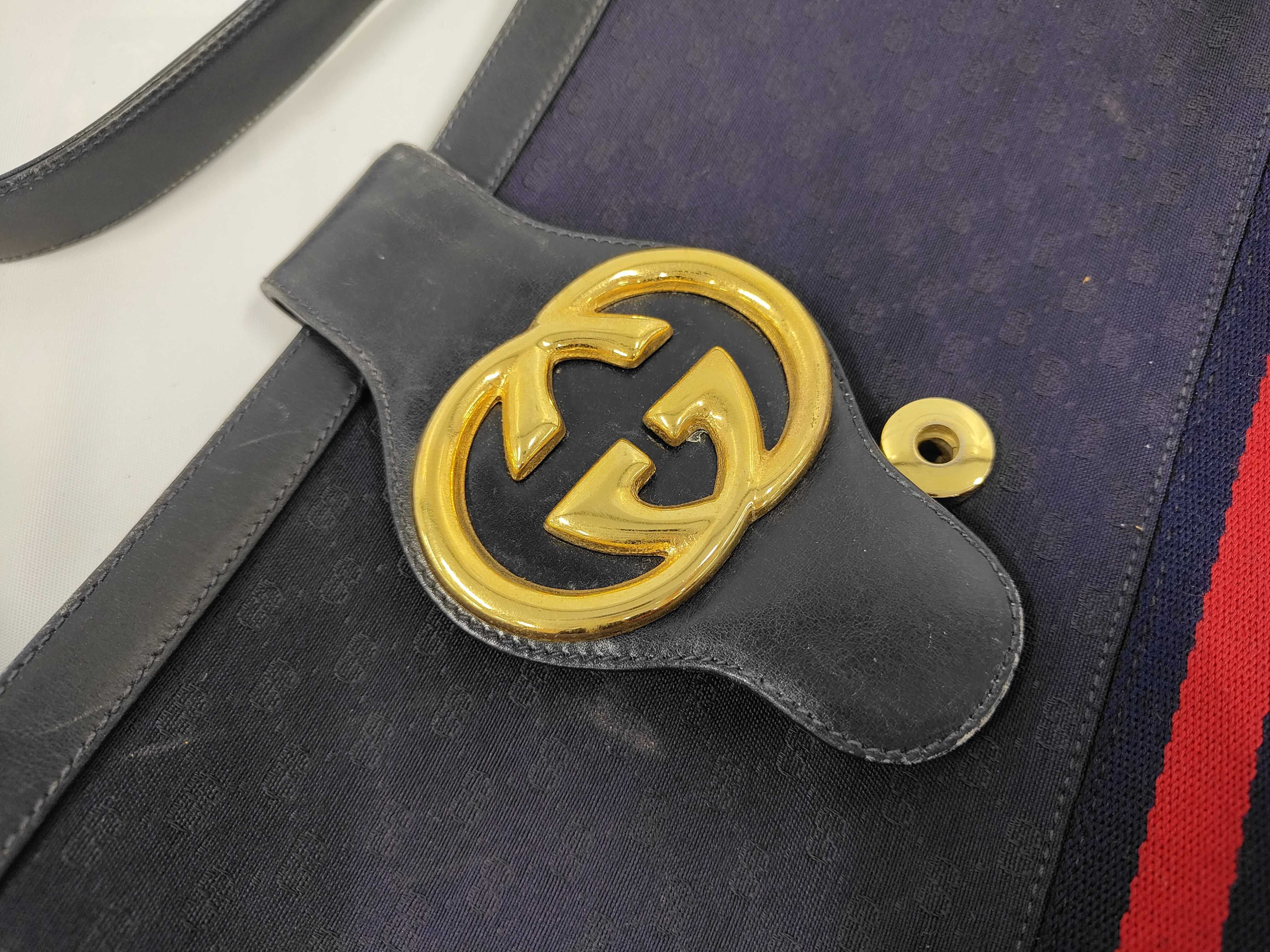 Shoulder Bag, Canvas, Navy — view 7