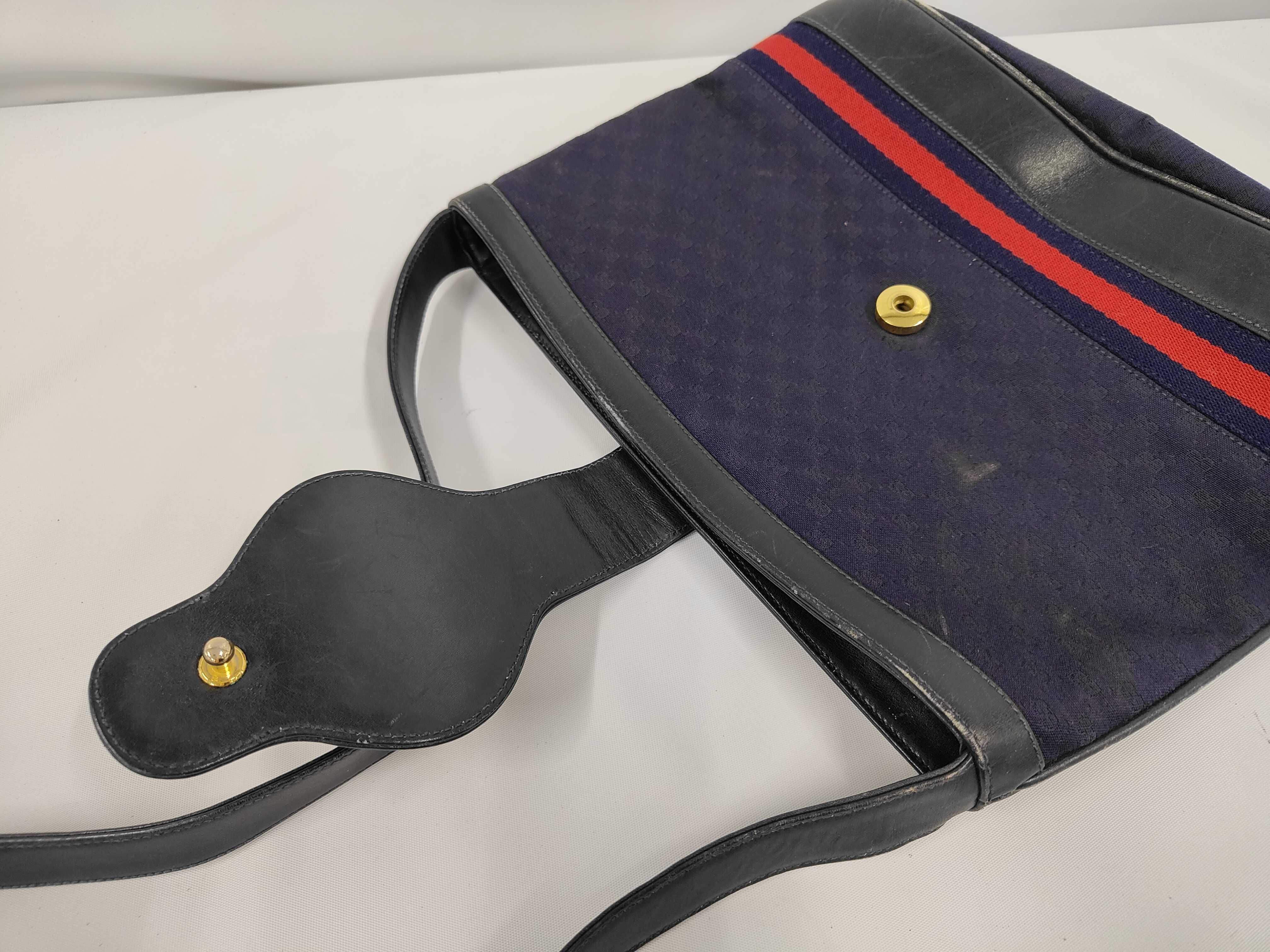 Shoulder Bag, Canvas, Navy — view 8