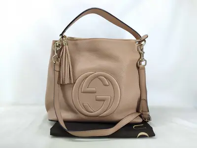 Soho 2-way Pink Beige Shoulder Bag