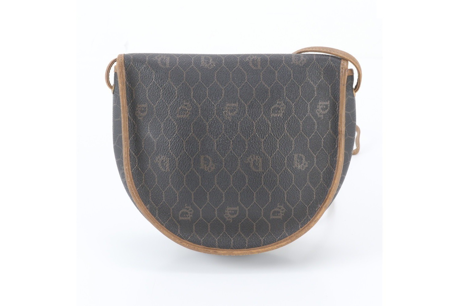 Honeycomb pattern leather shoulder bag, crossbody bag. — view 3