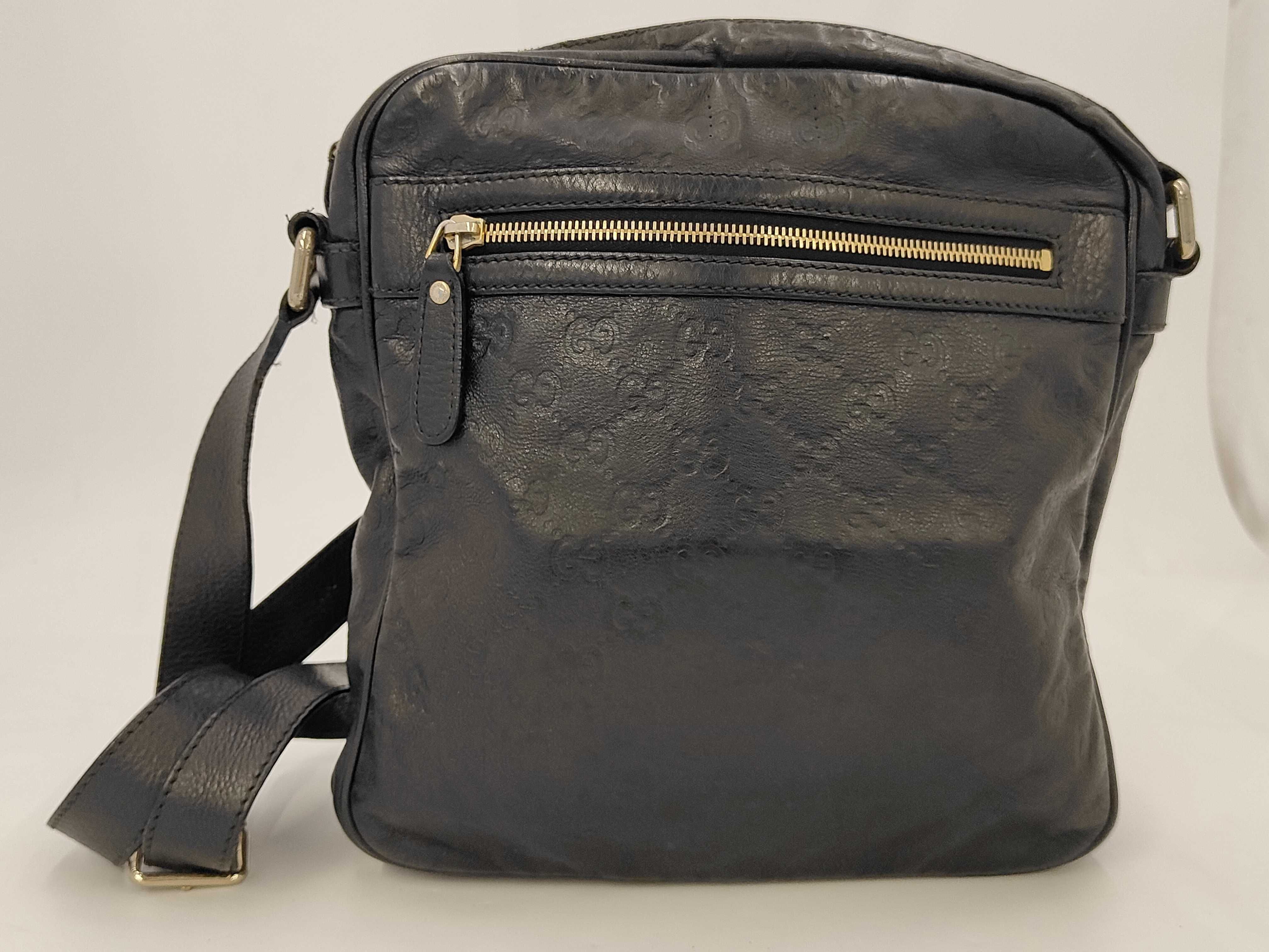 Guccissima Shoulder Bag, Black, 201448