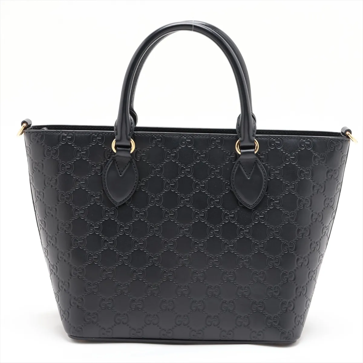 Guccissima Leather Handbag, Black — view 2