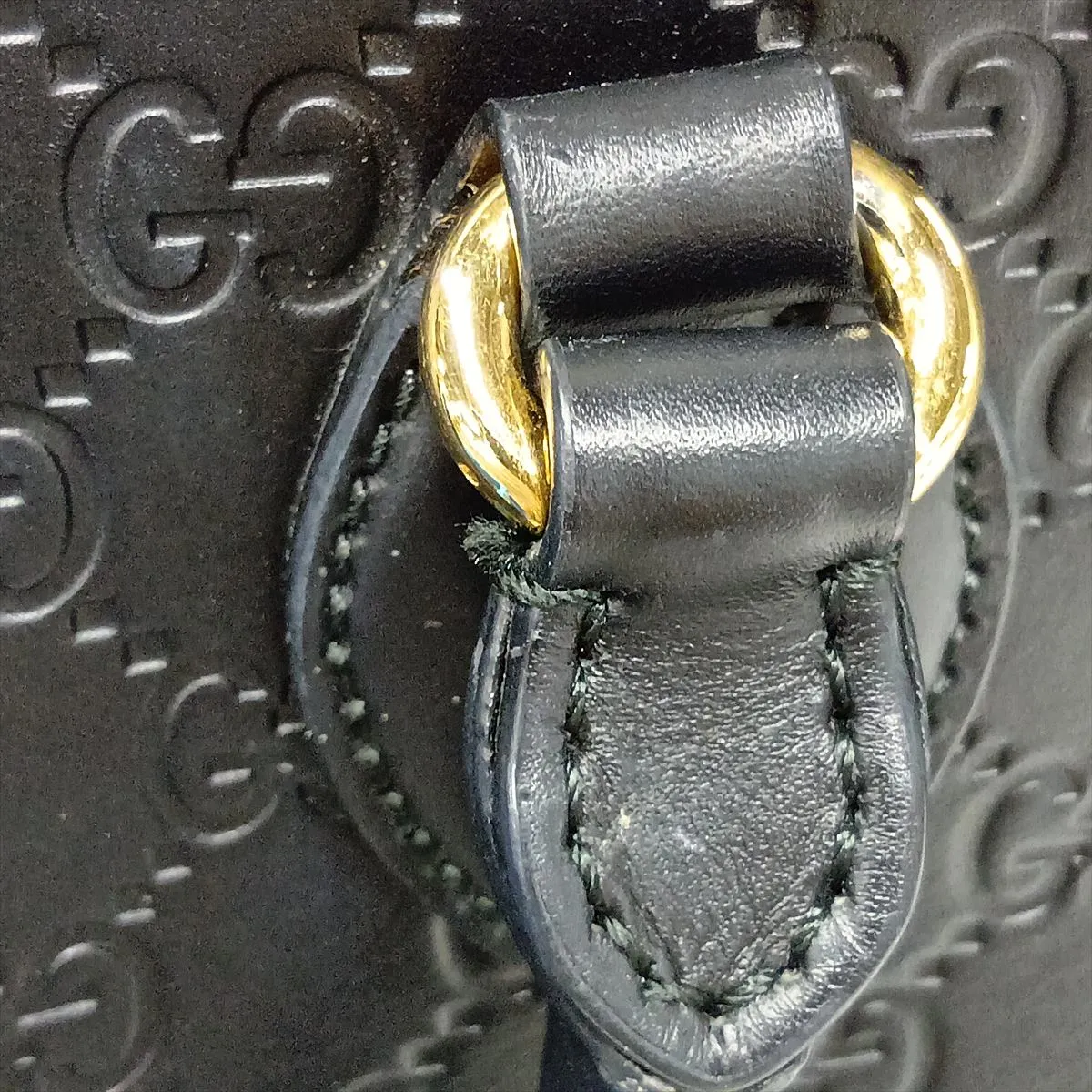 Guccissima Leather Handbag, Black — view 10