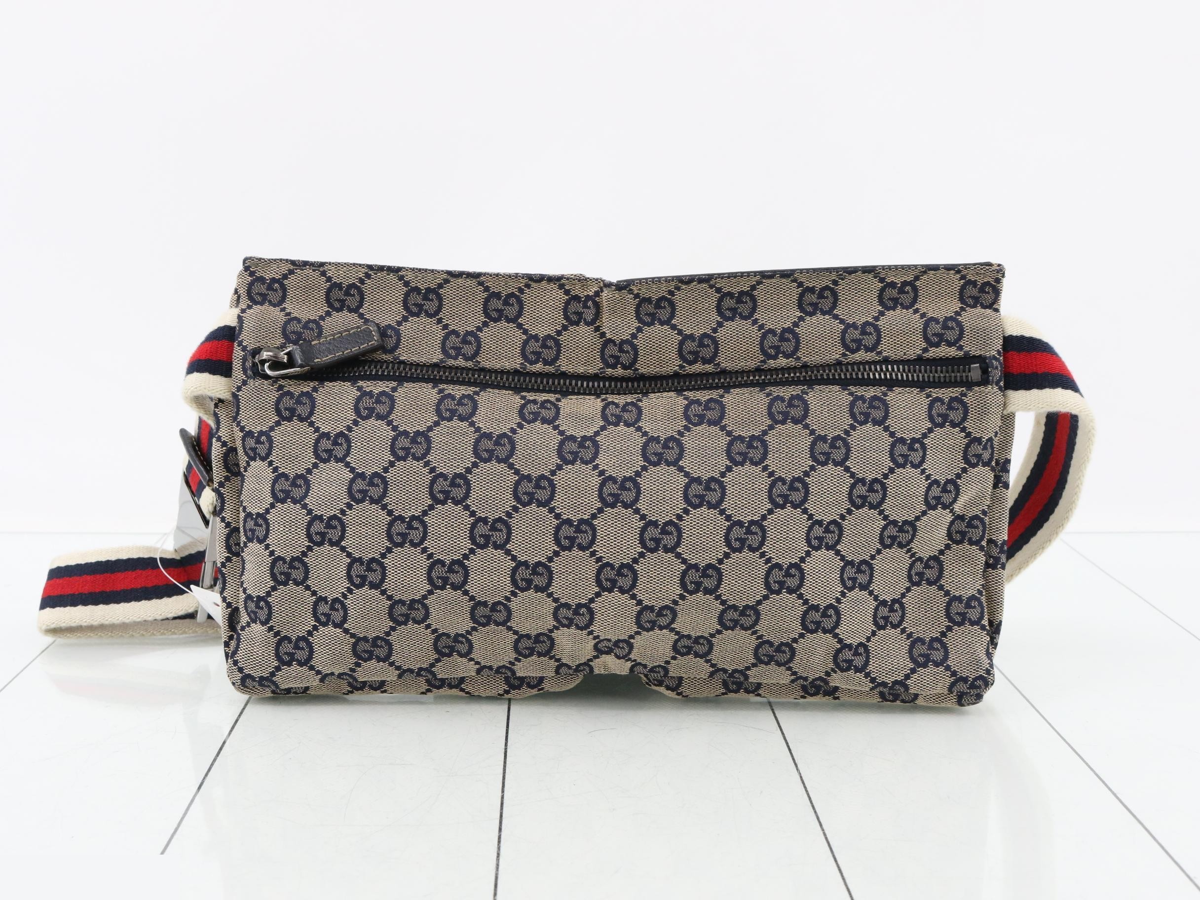 Canvas Waist Bag, Navy, Sherry, 28566, 002122 — view 2