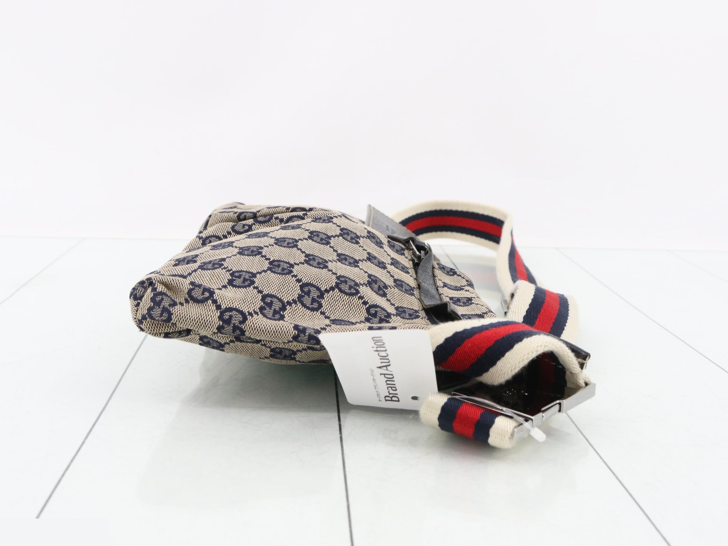 Canvas Waist Bag, Navy, Sherry, 28566, 002122 — view 3