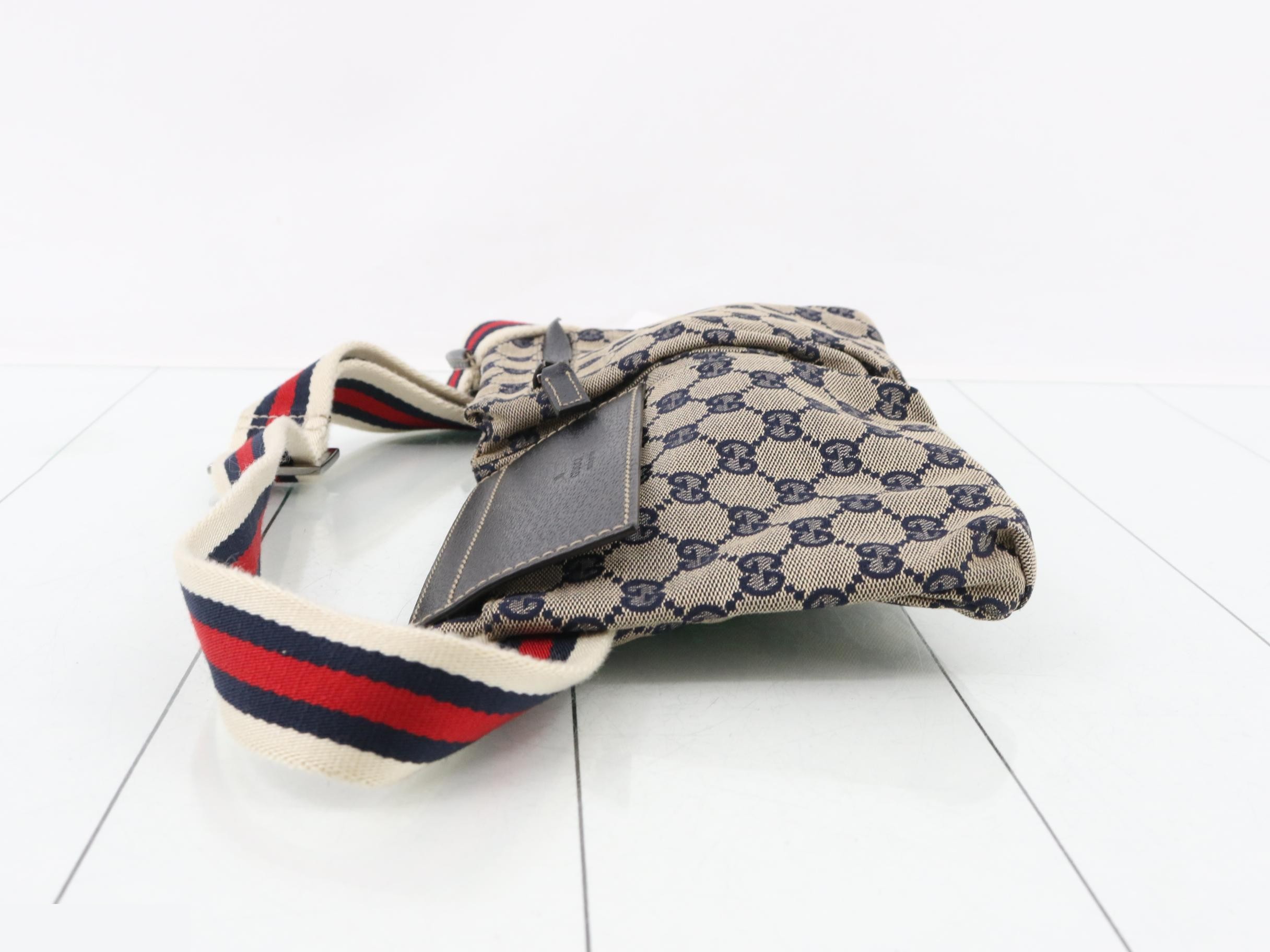Canvas Waist Bag, Navy, Sherry, 28566, 002122 — view 4