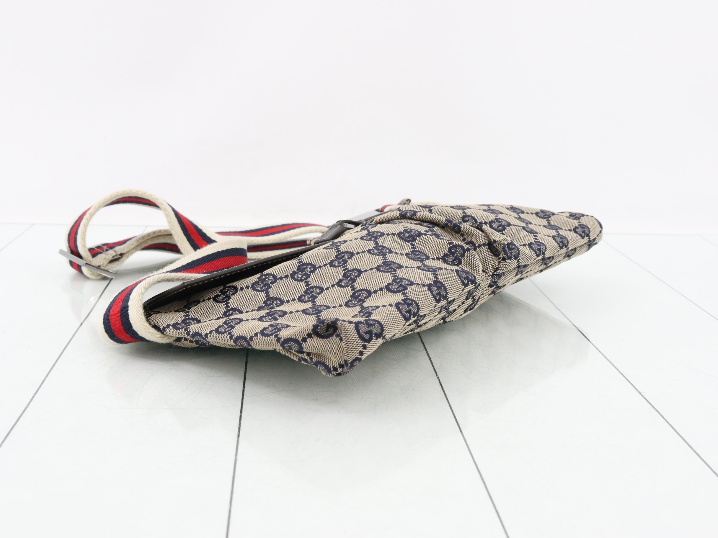 Canvas Waist Bag, Navy, Sherry, 28566, 002122 — view 5