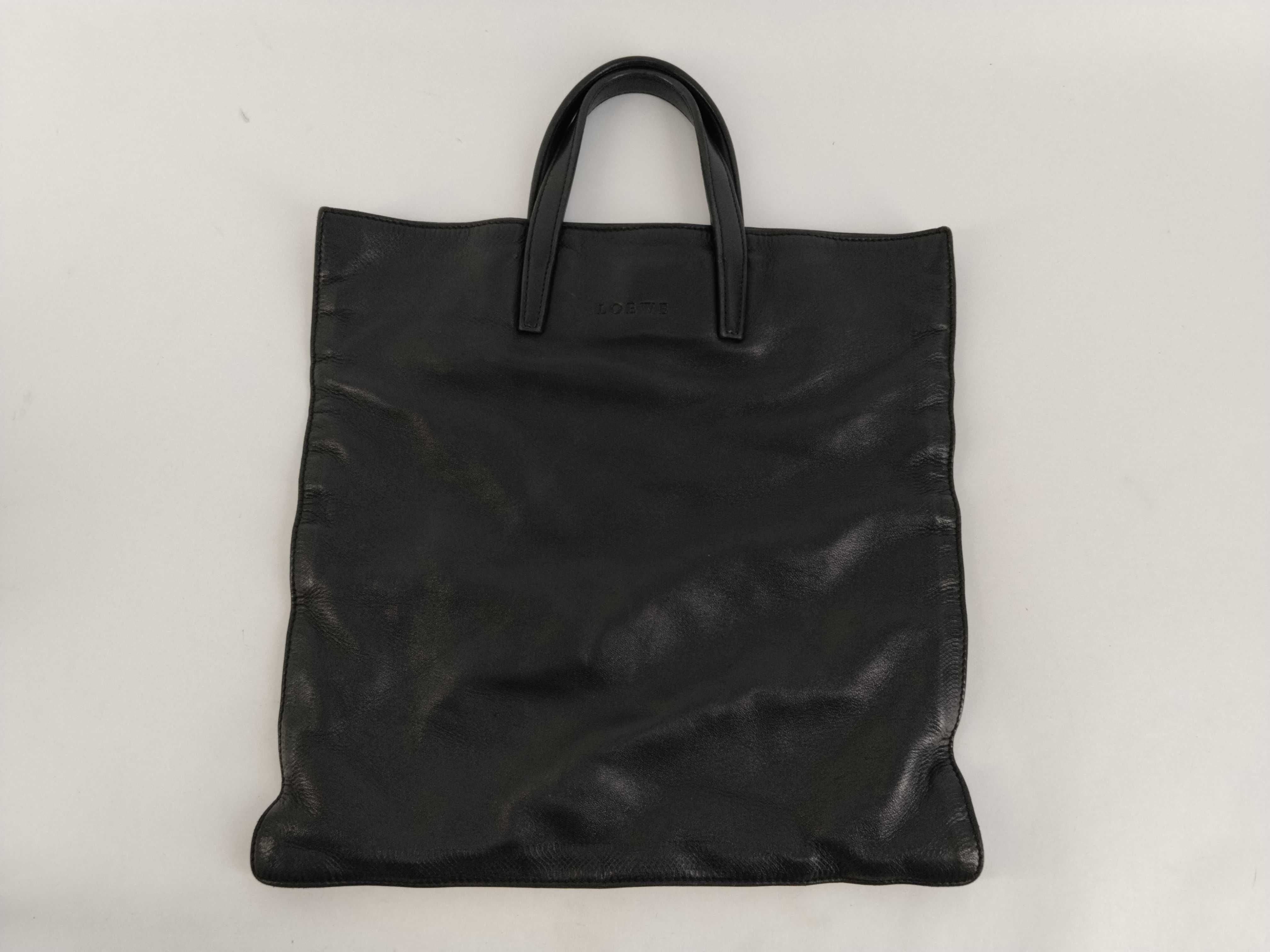 All-Leather Tote Bag (Black)