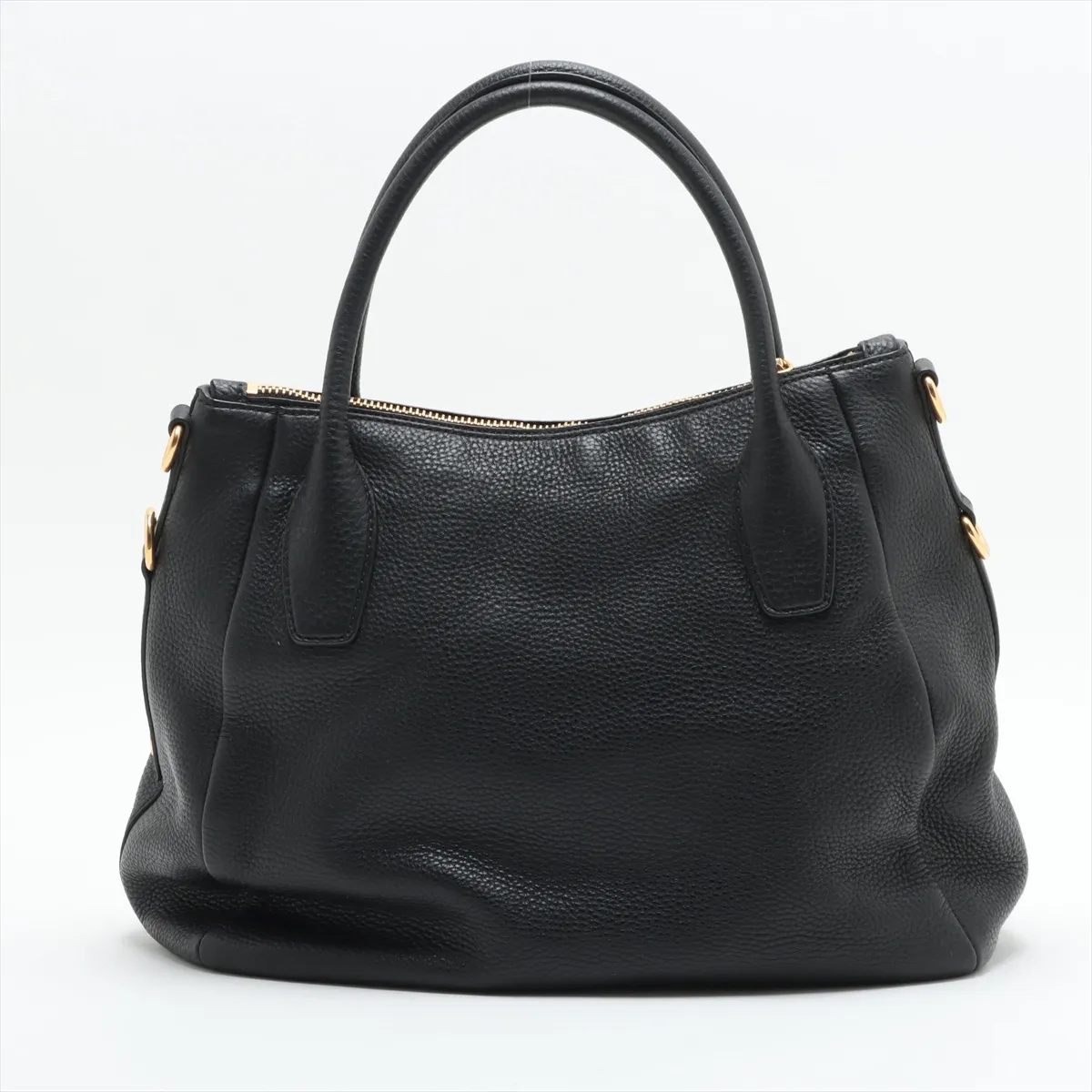 leather handbag black — view 2