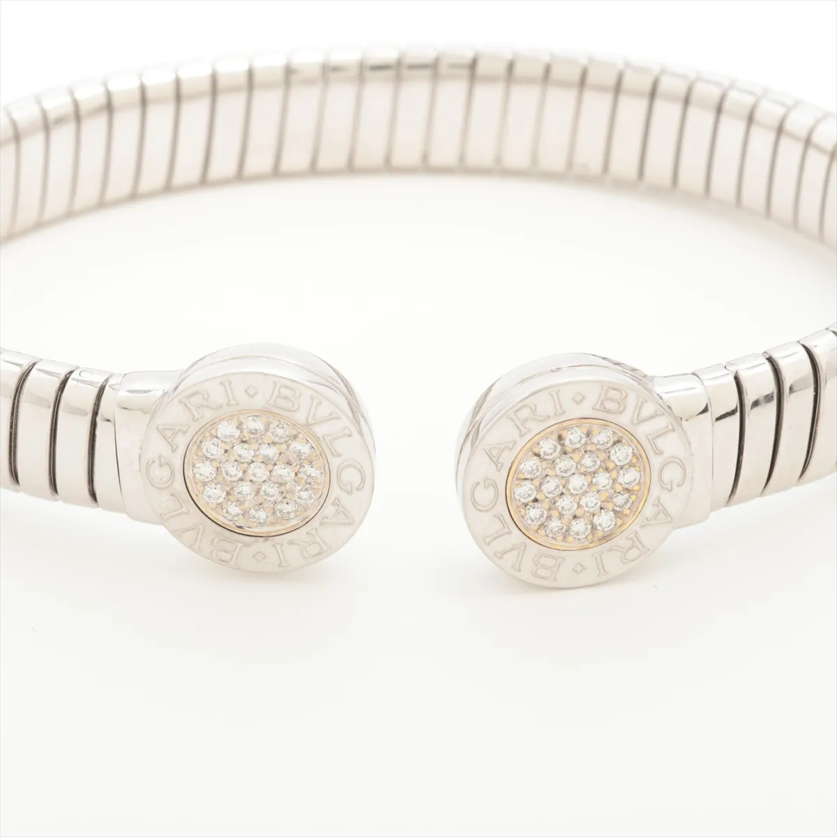Tubogas Diamond Bracelet, Steel, 26.6g, — view 3