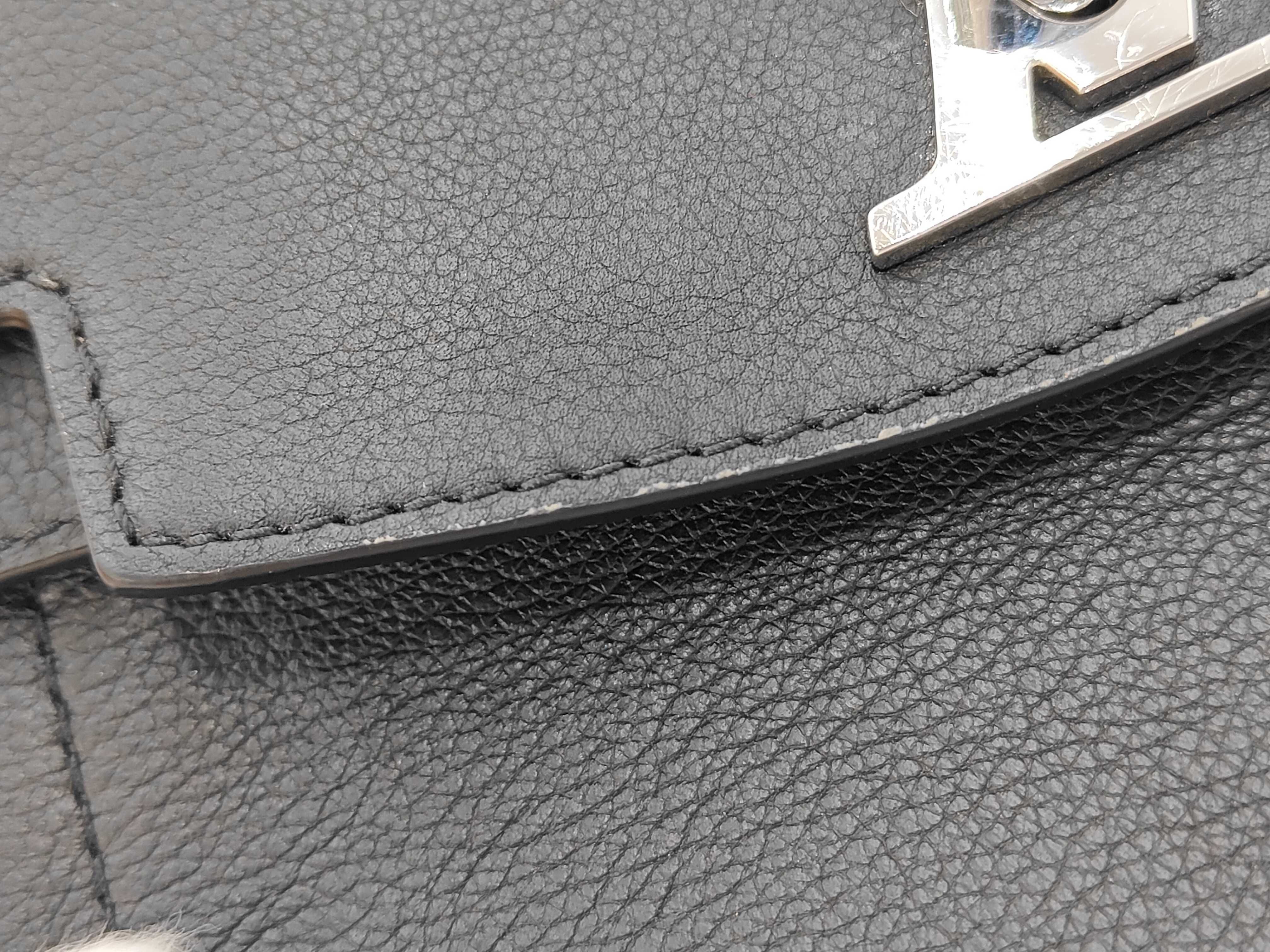 2-Way Handbag M20997 Grained Calf Leather Black Shoulder Bag Handbag — view 12