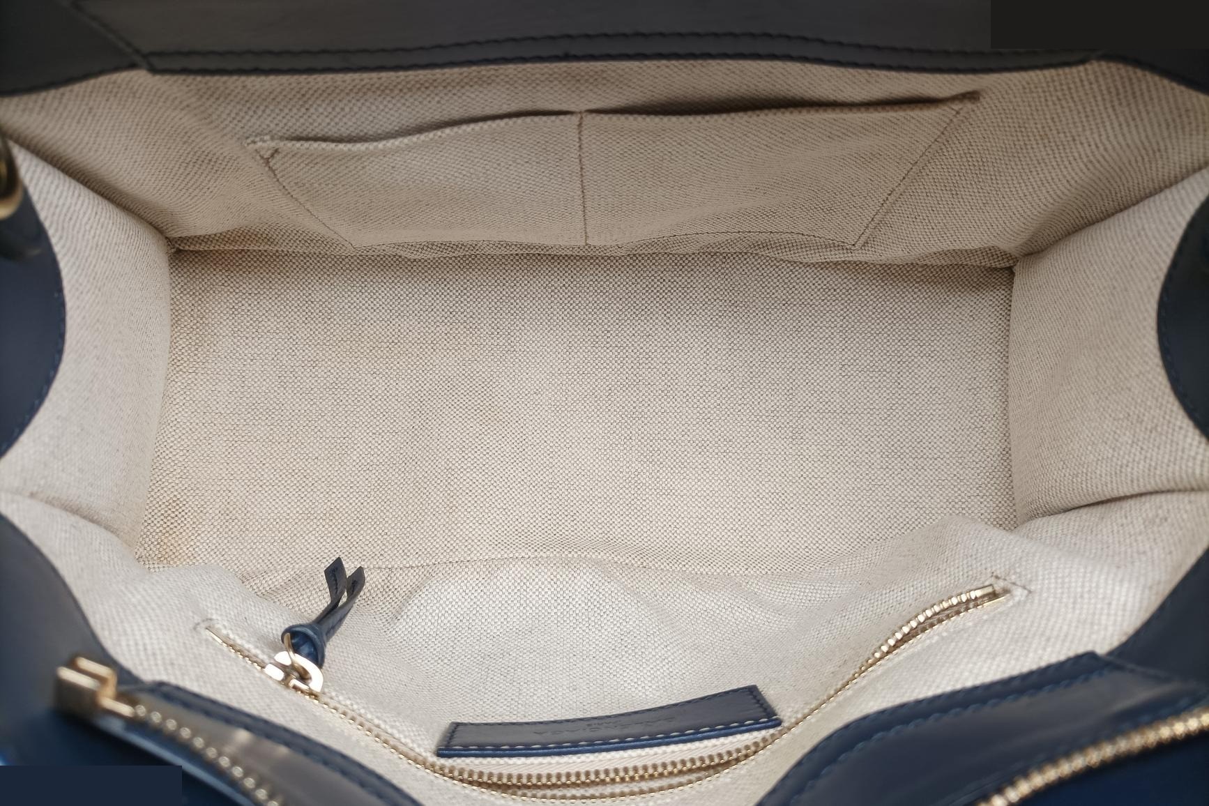 Padlock Leather x Canvas Navy x Pink x Beige — view 6