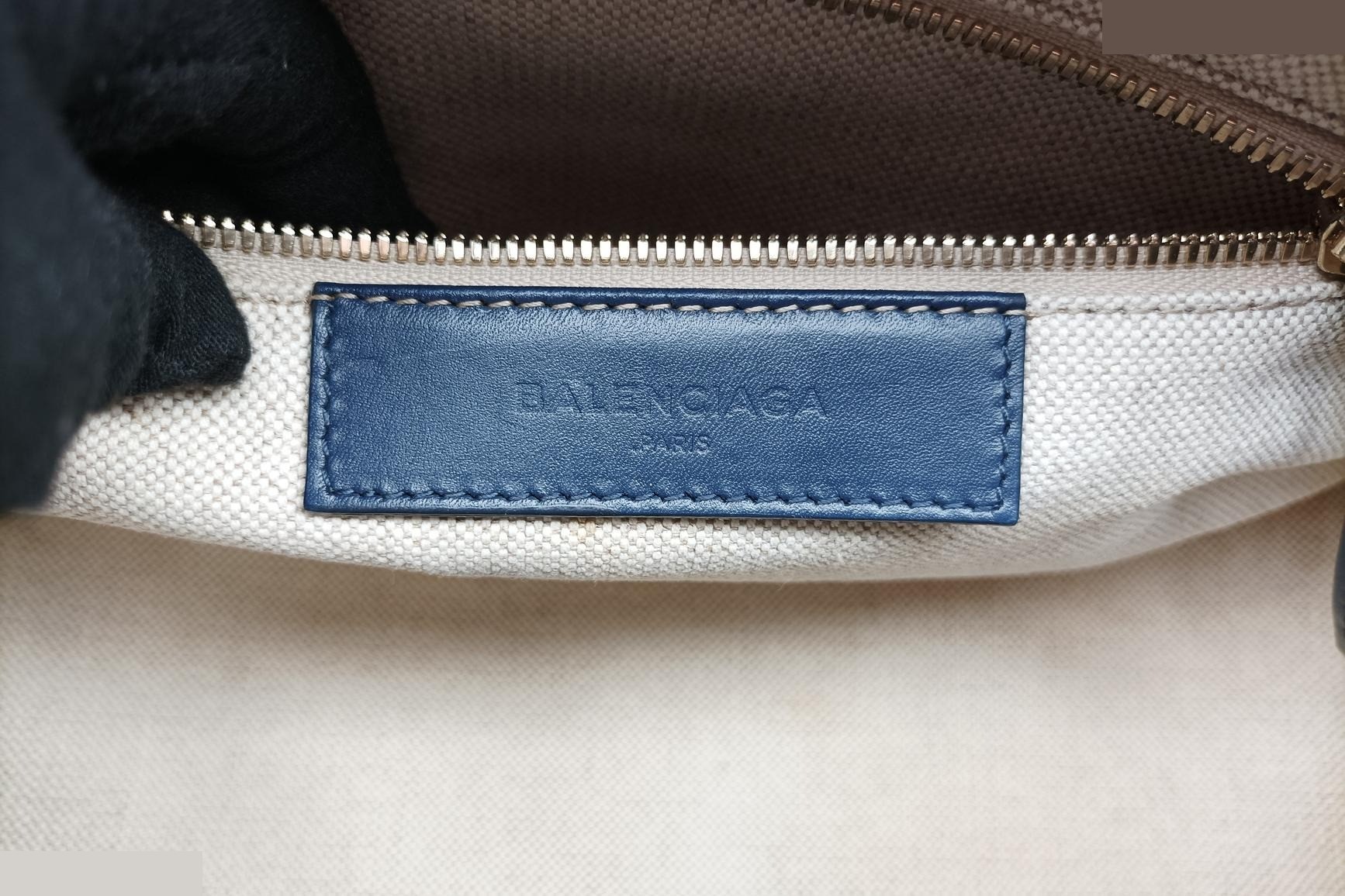 Padlock Leather x Canvas Navy x Pink x Beige — view 7