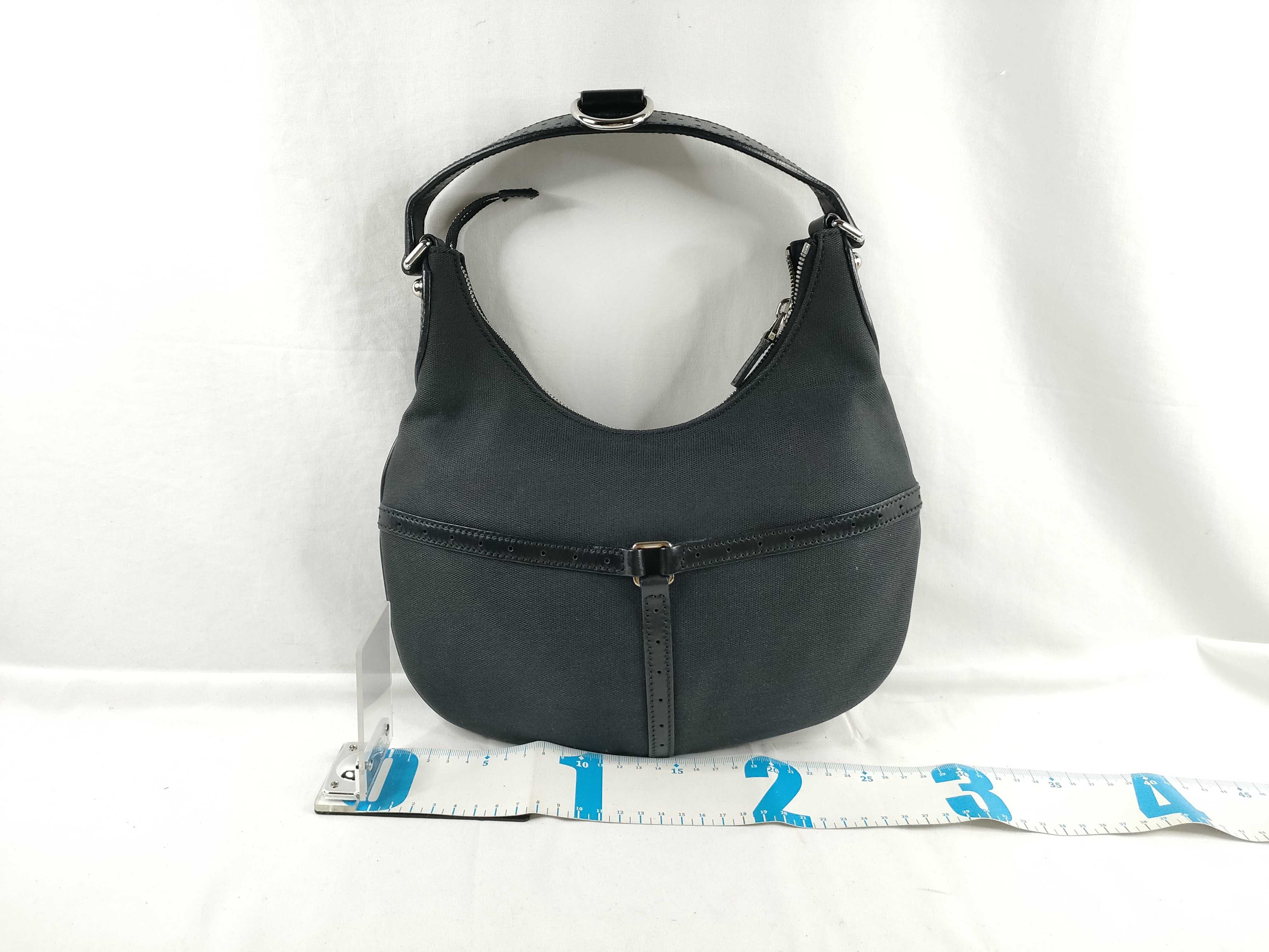Interlocking Canvas x Leather One Shoulder Bag — view 2