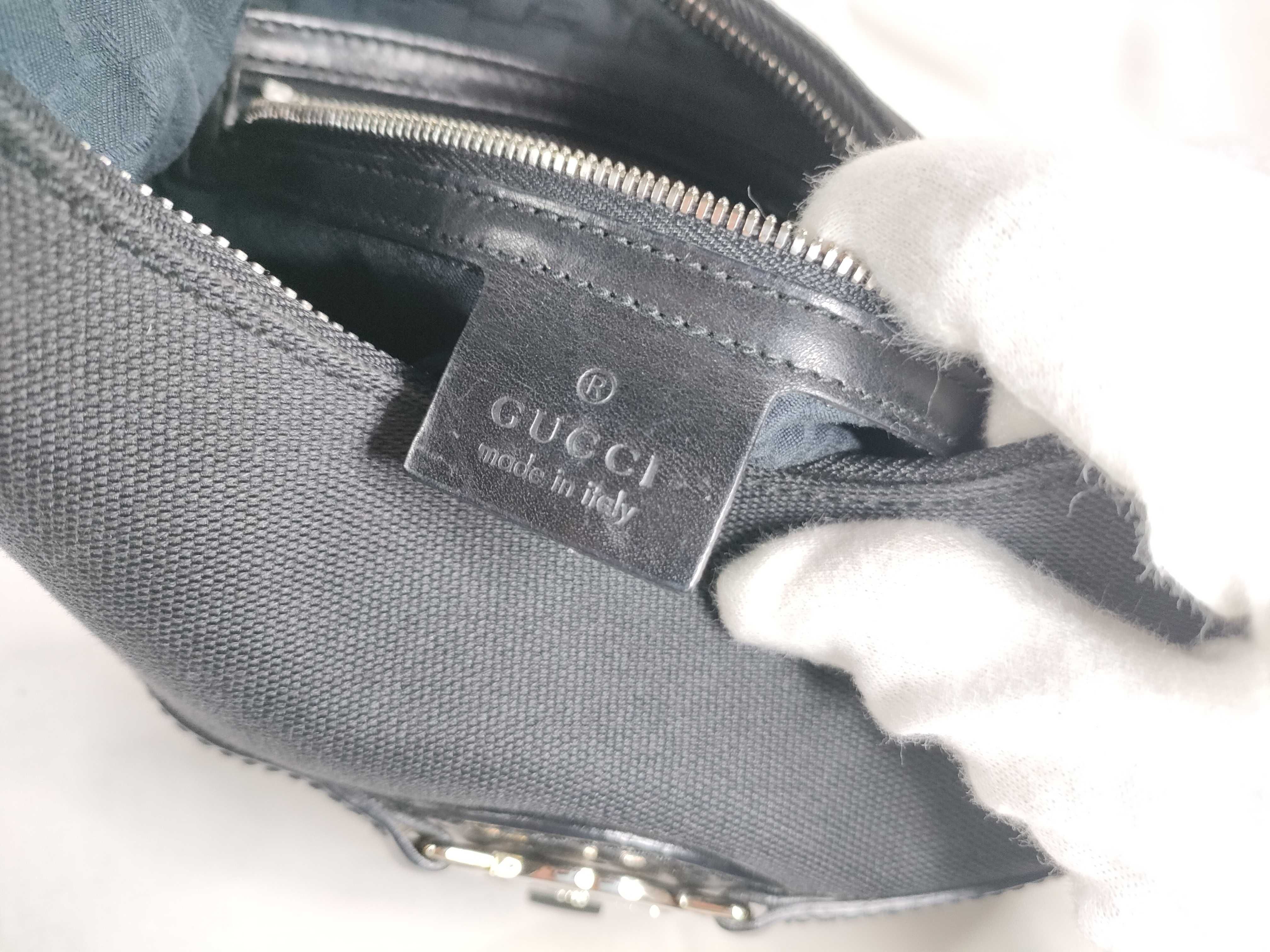 Interlocking Canvas x Leather One Shoulder Bag — view 13
