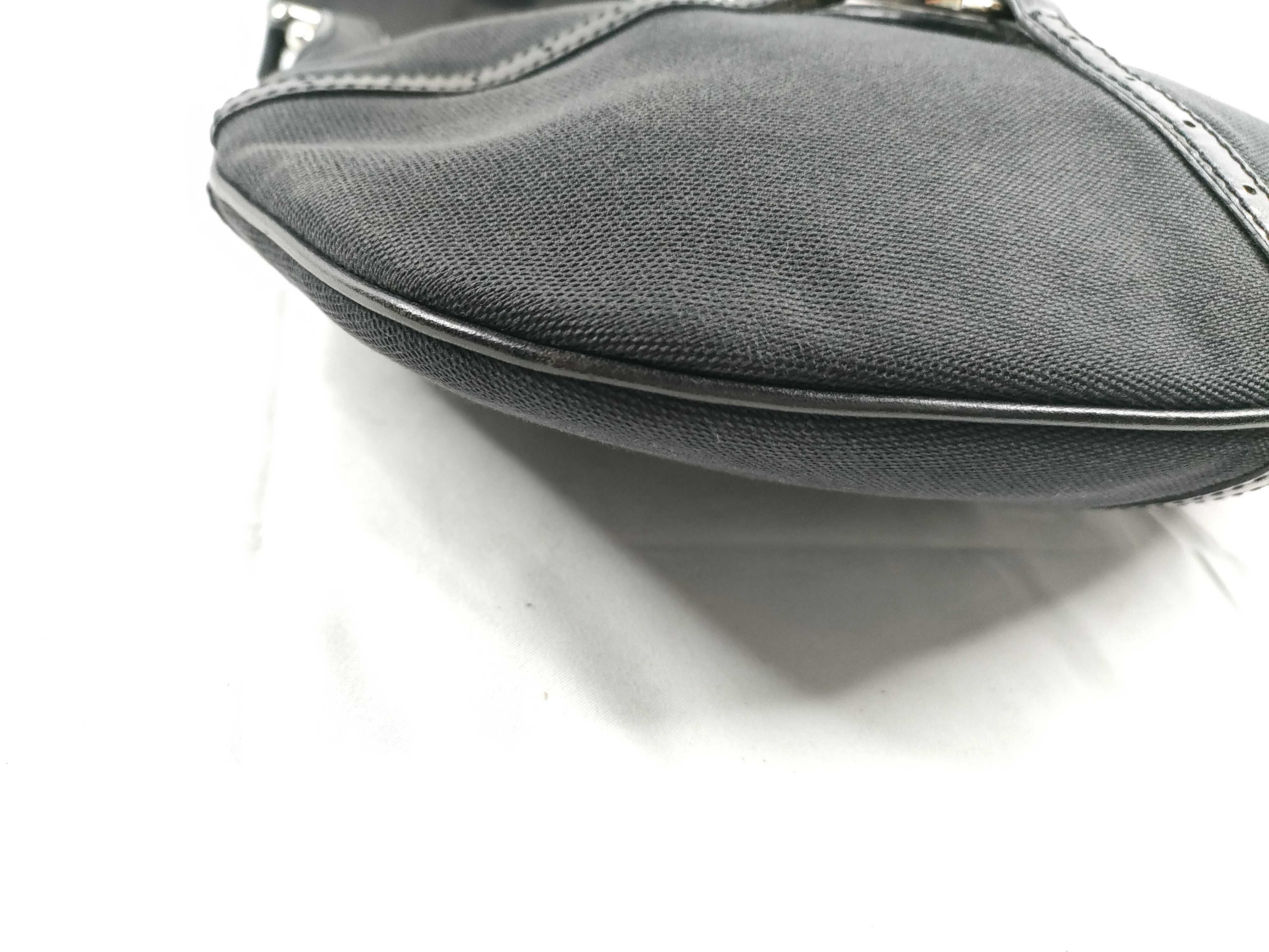 Interlocking Canvas x Leather One Shoulder Bag — view 3