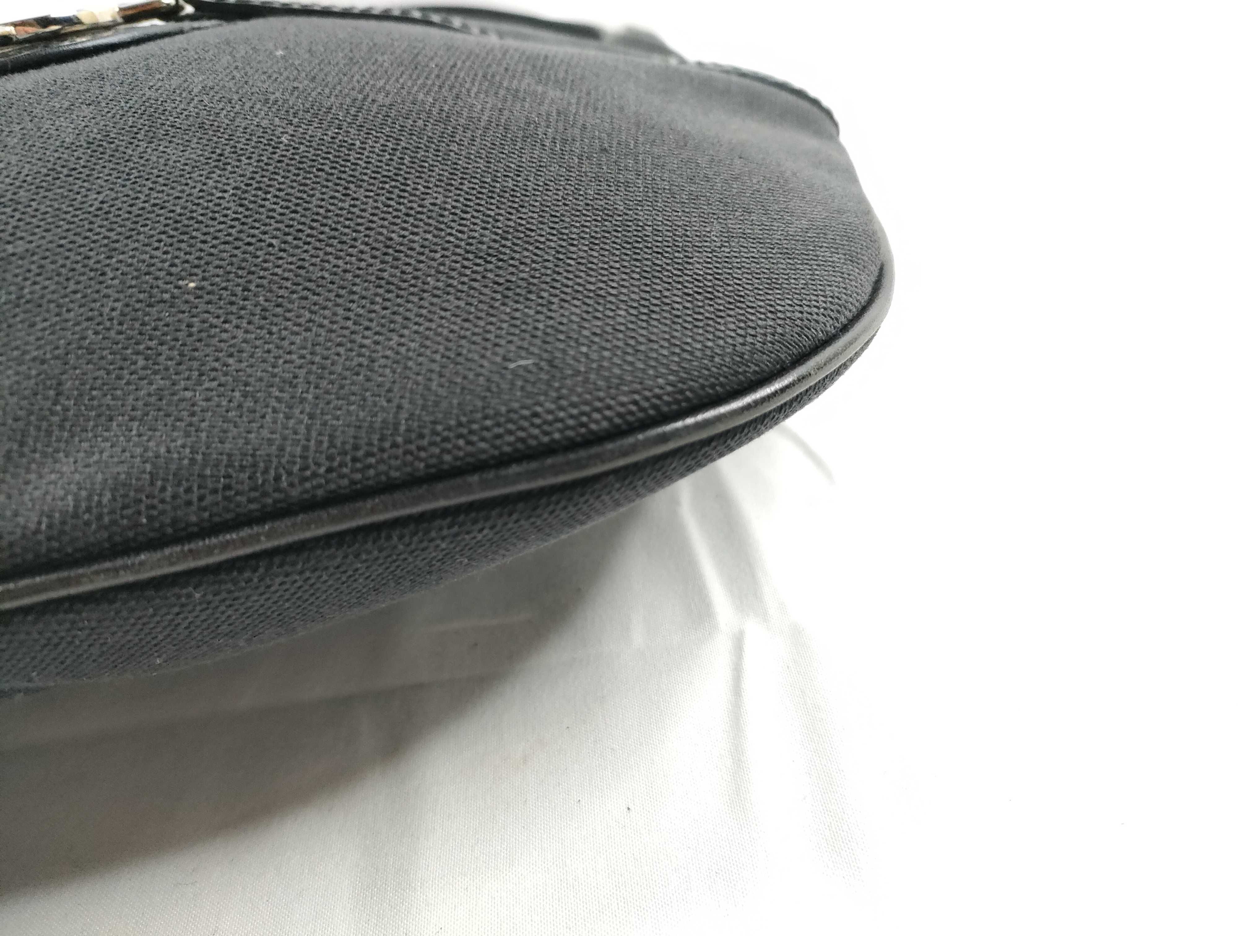 Interlocking Canvas x Leather One Shoulder Bag — view 5