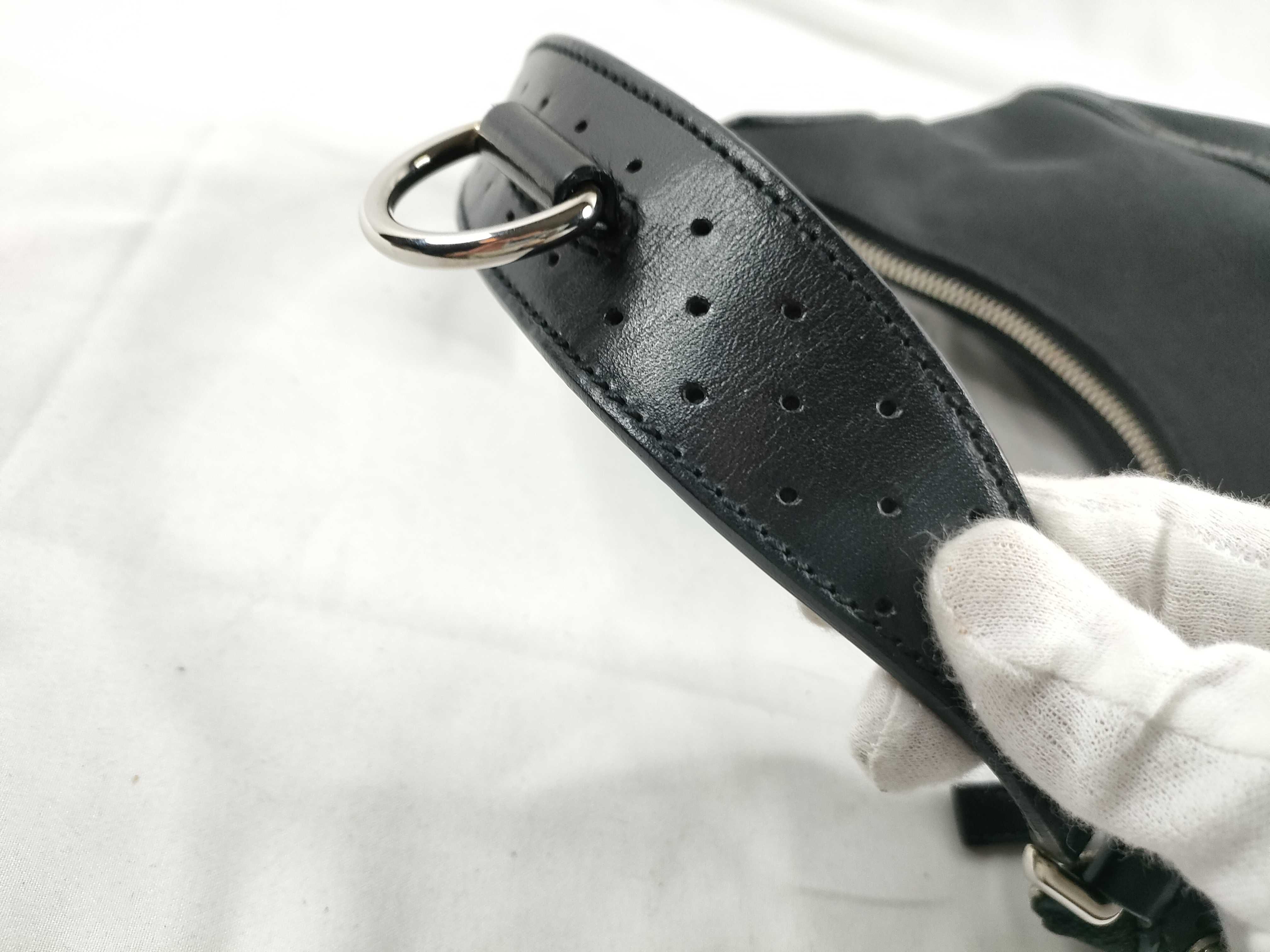 Interlocking Canvas x Leather One Shoulder Bag — view 7