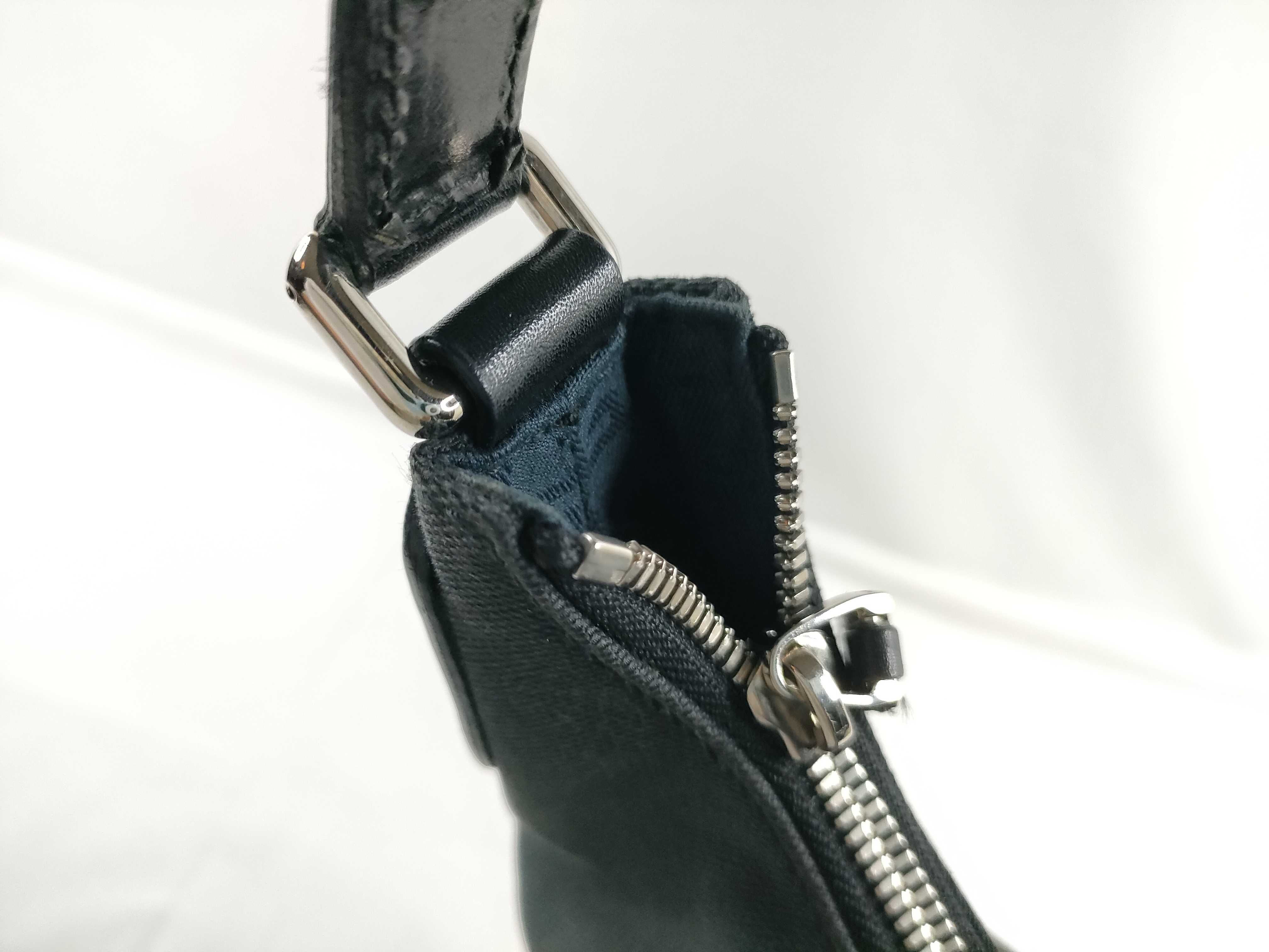 Interlocking Canvas x Leather One Shoulder Bag — view 8