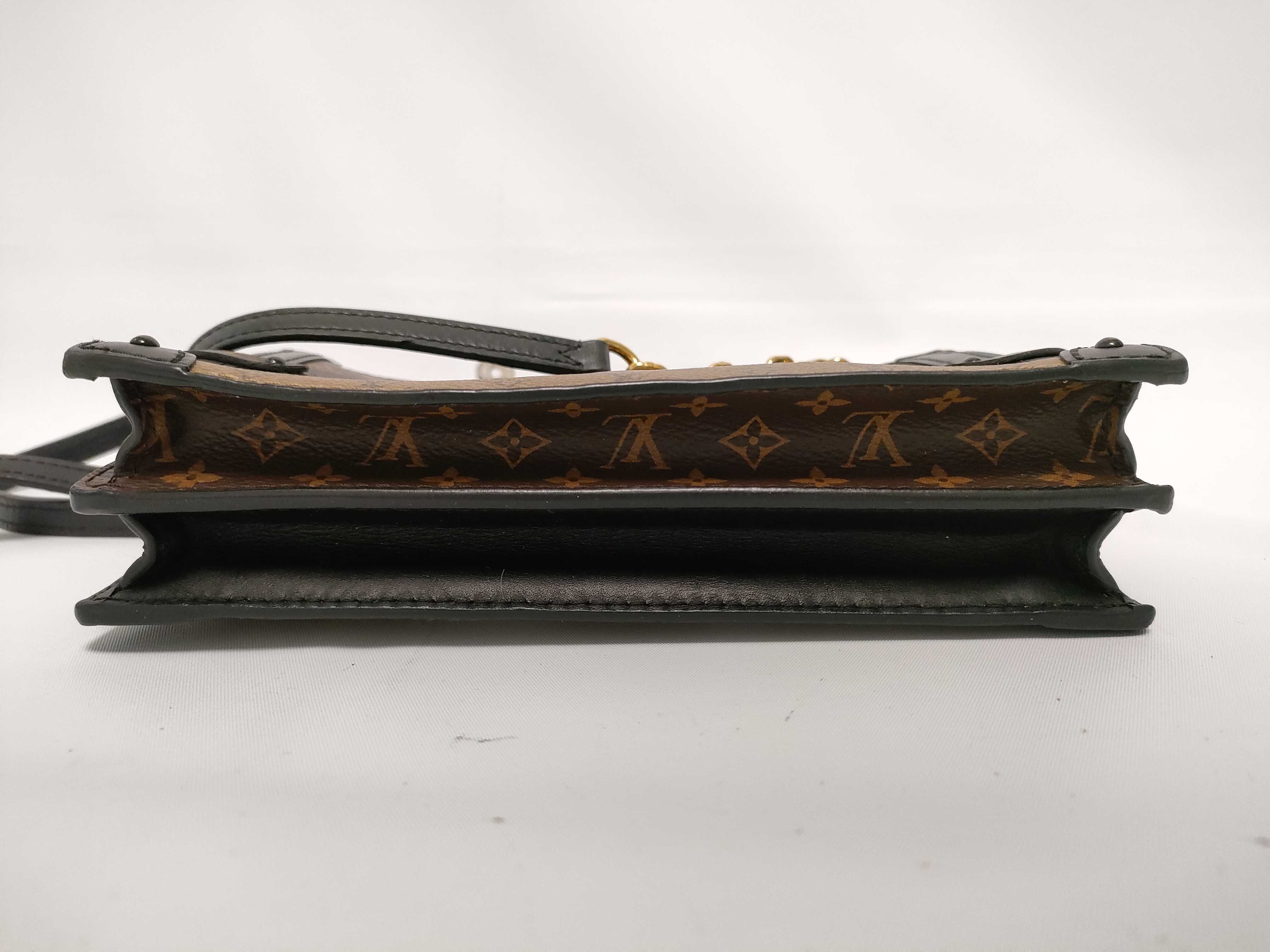 Monogram Trunk Clutch Brown Gold Monogram Reverse IC Shoulder Bag — view 3