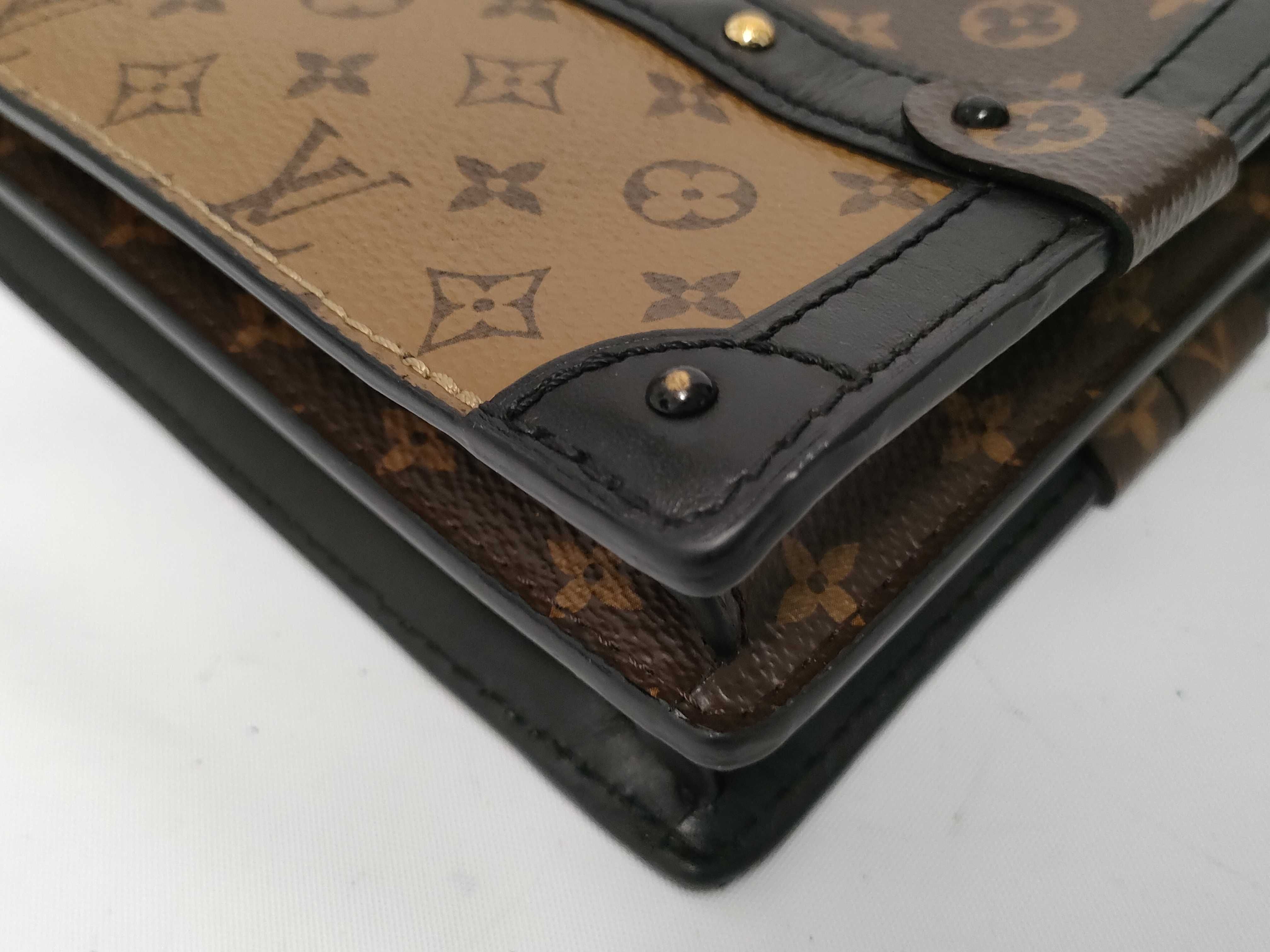 Monogram Trunk Clutch Brown Gold Monogram Reverse IC Shoulder Bag — view 4