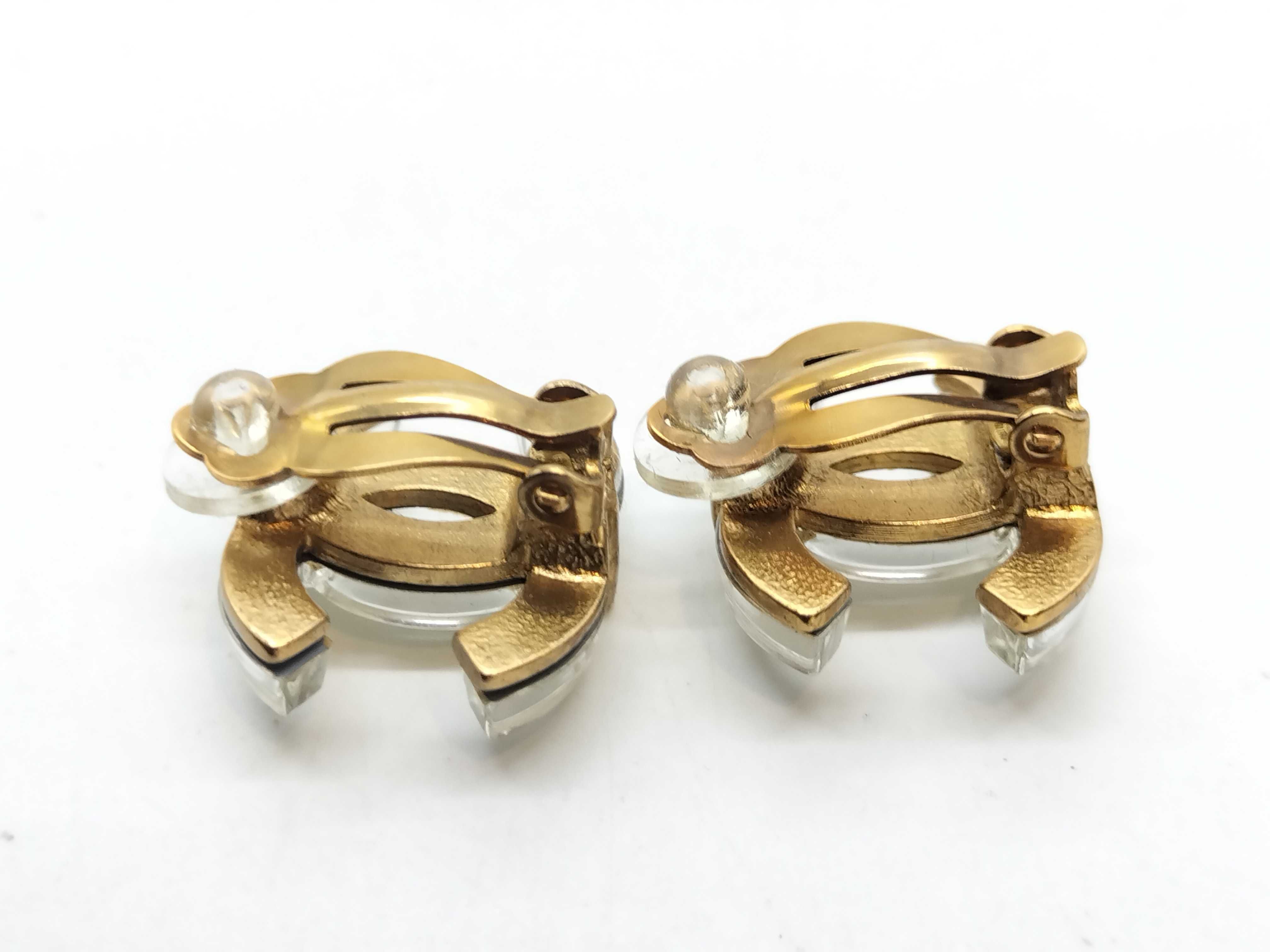 02A Coco Mark Clear Earrings — view 5