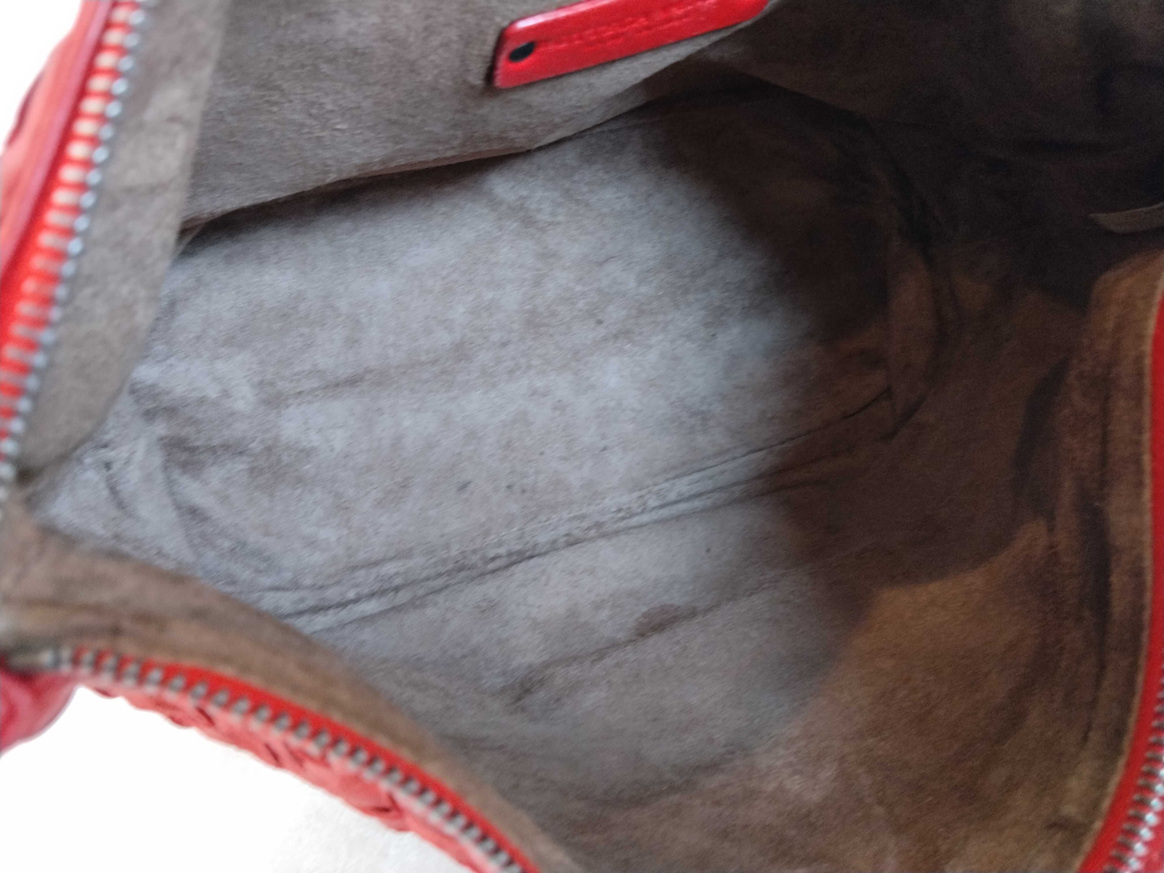 Intrecciato Bottega Veneta Handbag Intrecciato Red Leather Handbag — view 10