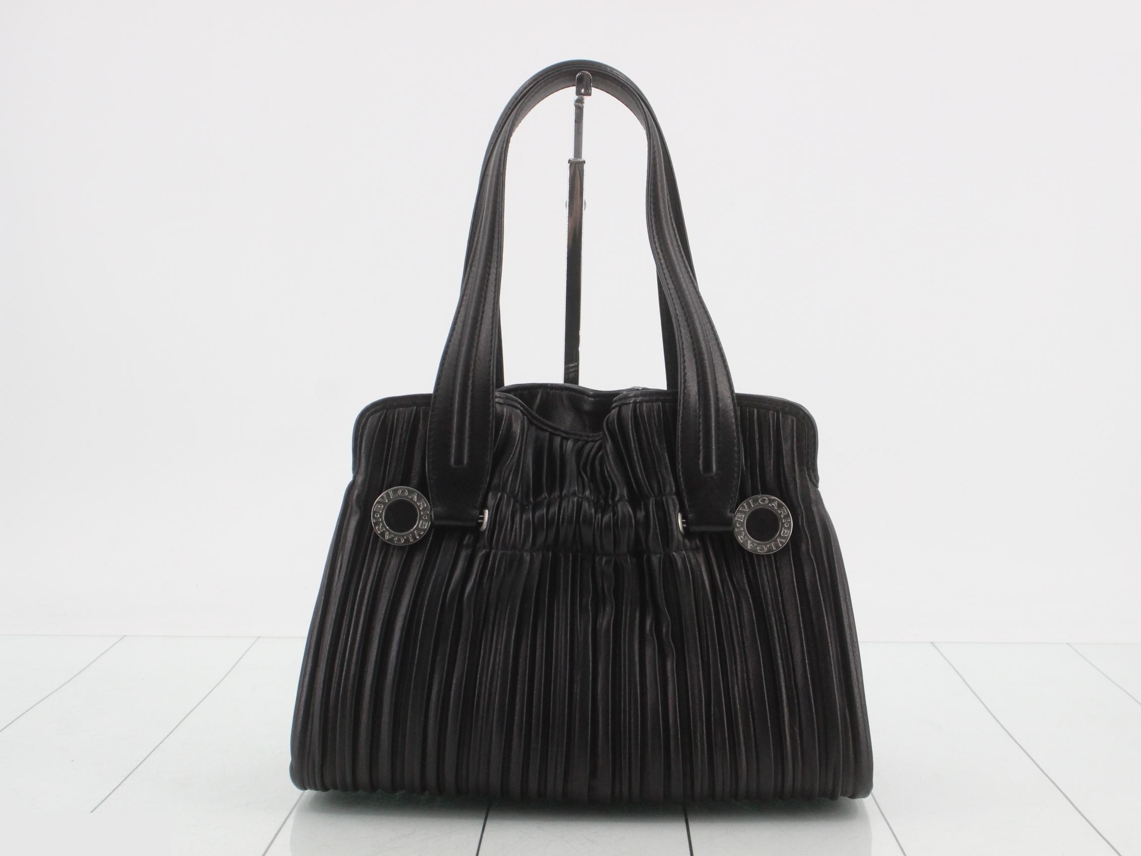 B.zero1 Leather Pleated Shoulder Bag — view 2