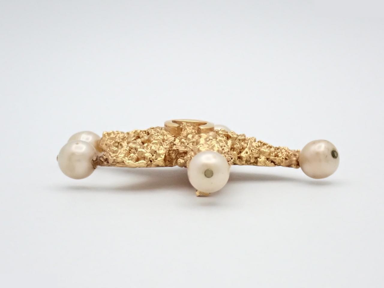 Starfish-shaped brooch, 93C hallmark — view 3